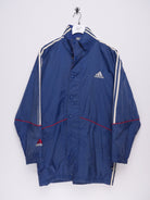Adidas embroidered Logo blue thick Track Jacket - Peeces