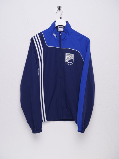 Adidas embroidered Logo blue Track Jacket - Peeces