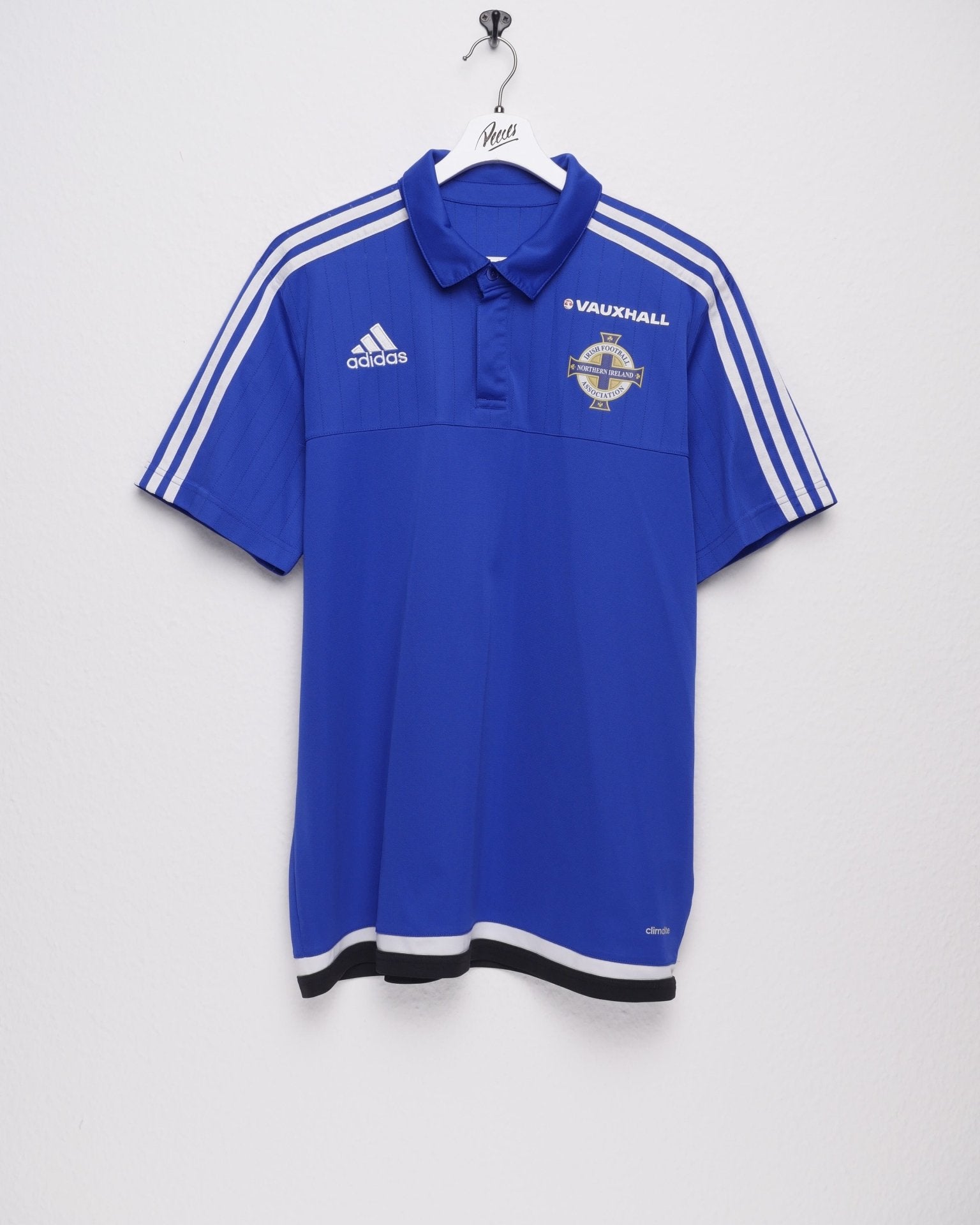 adidas embroidered Logo 'Irish Football' blue Jersey Shirt - Peeces