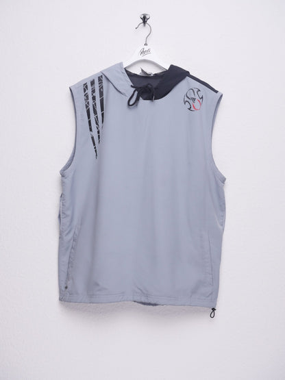 Adidas embroidered Logo Jersey sleeveless Hoodie - Peeces