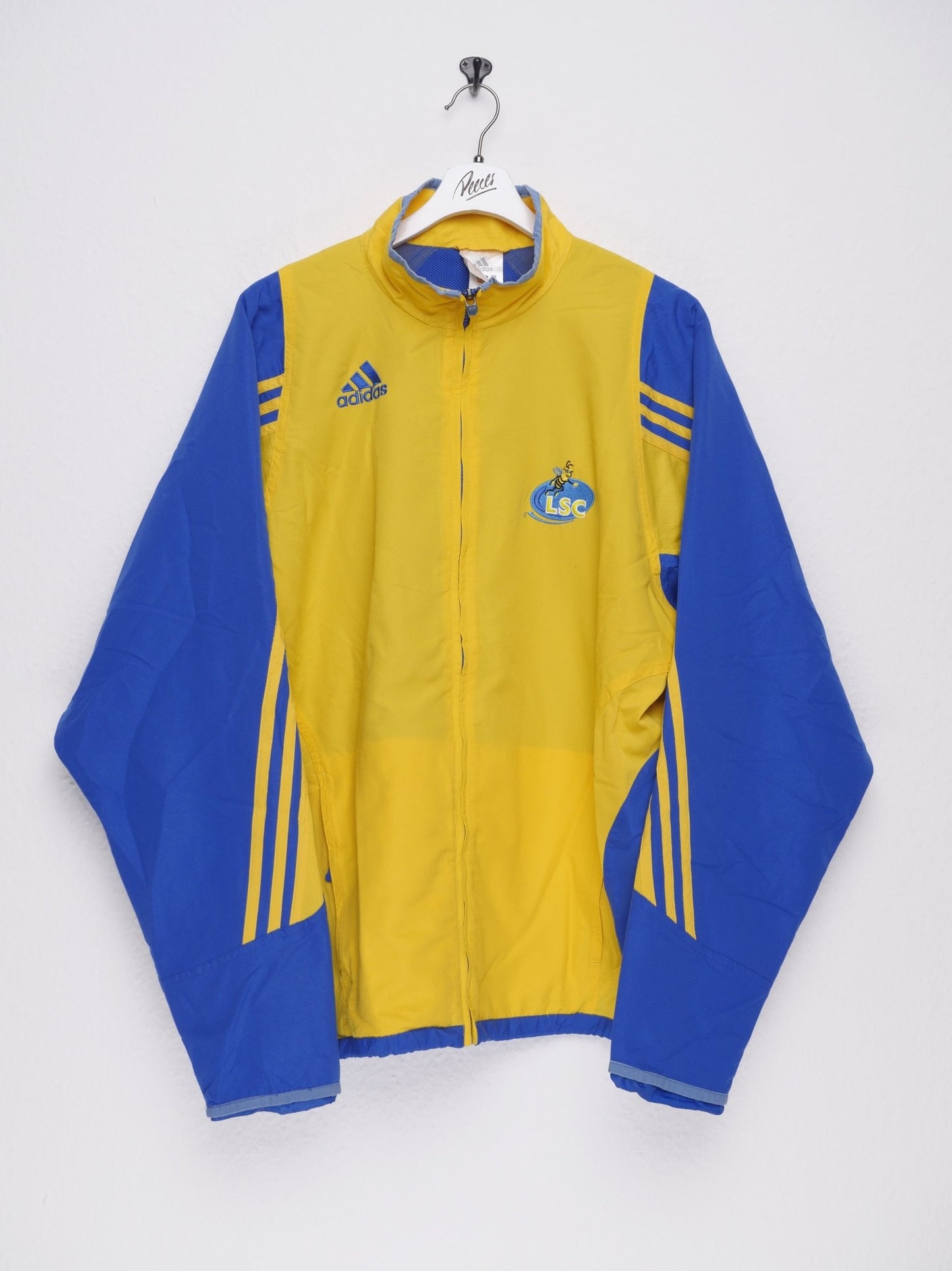adidas embroidered Logo 'LSC' two toned Track Jacket - Peeces