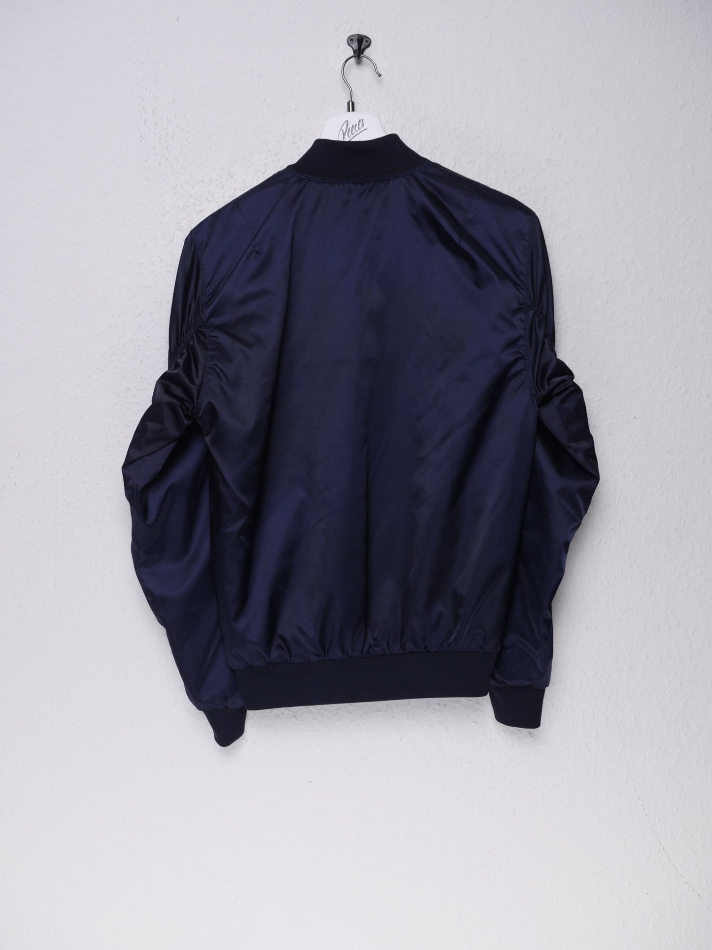 Adidas embroidered Logo navy College Jacket - Peeces