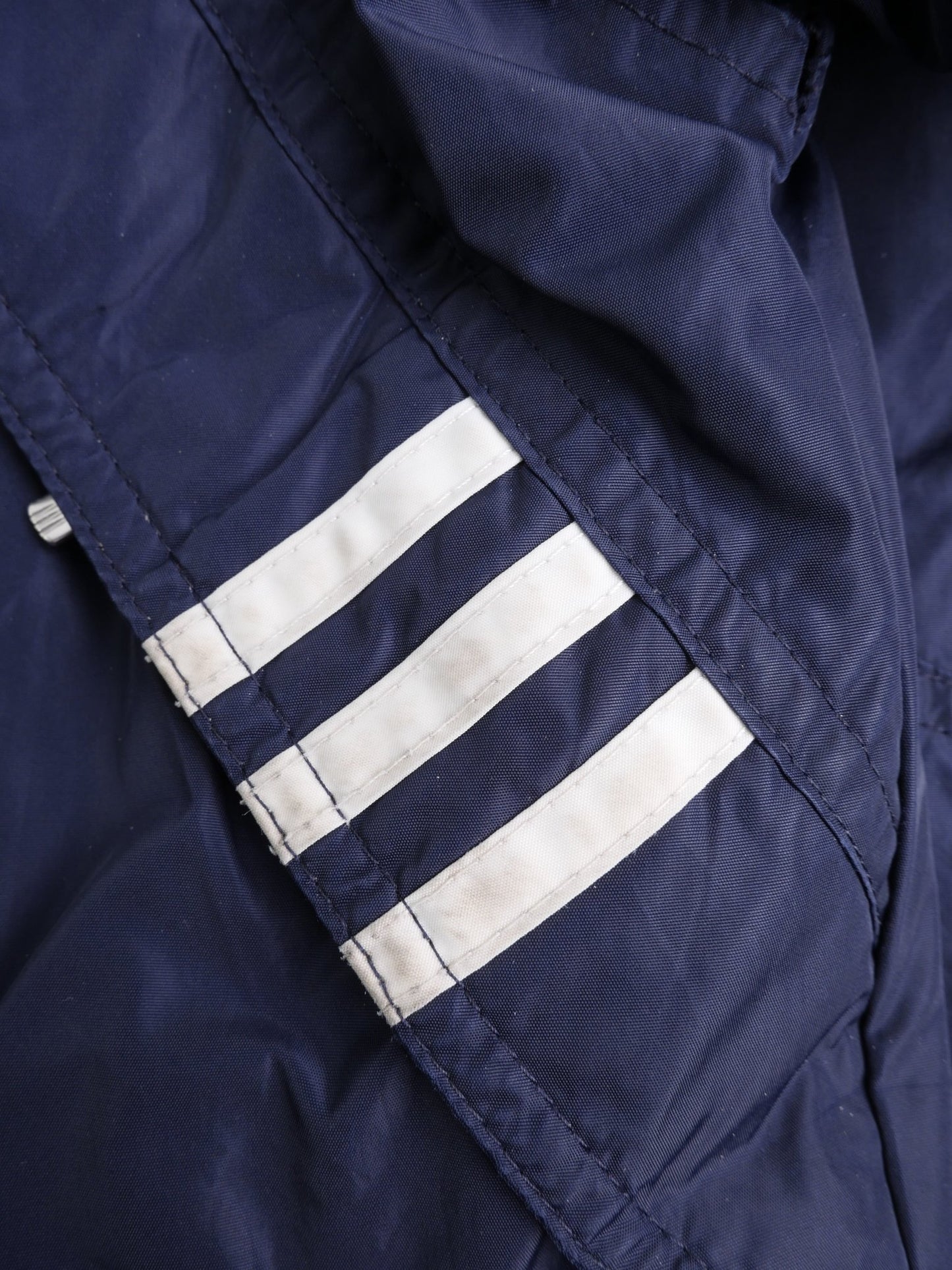 Adidas embroidered Logo navy heavy Jacket - Peeces