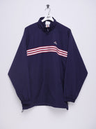 Adidas embroidered Logo navy Windbreaker Track Jacke - Peeces