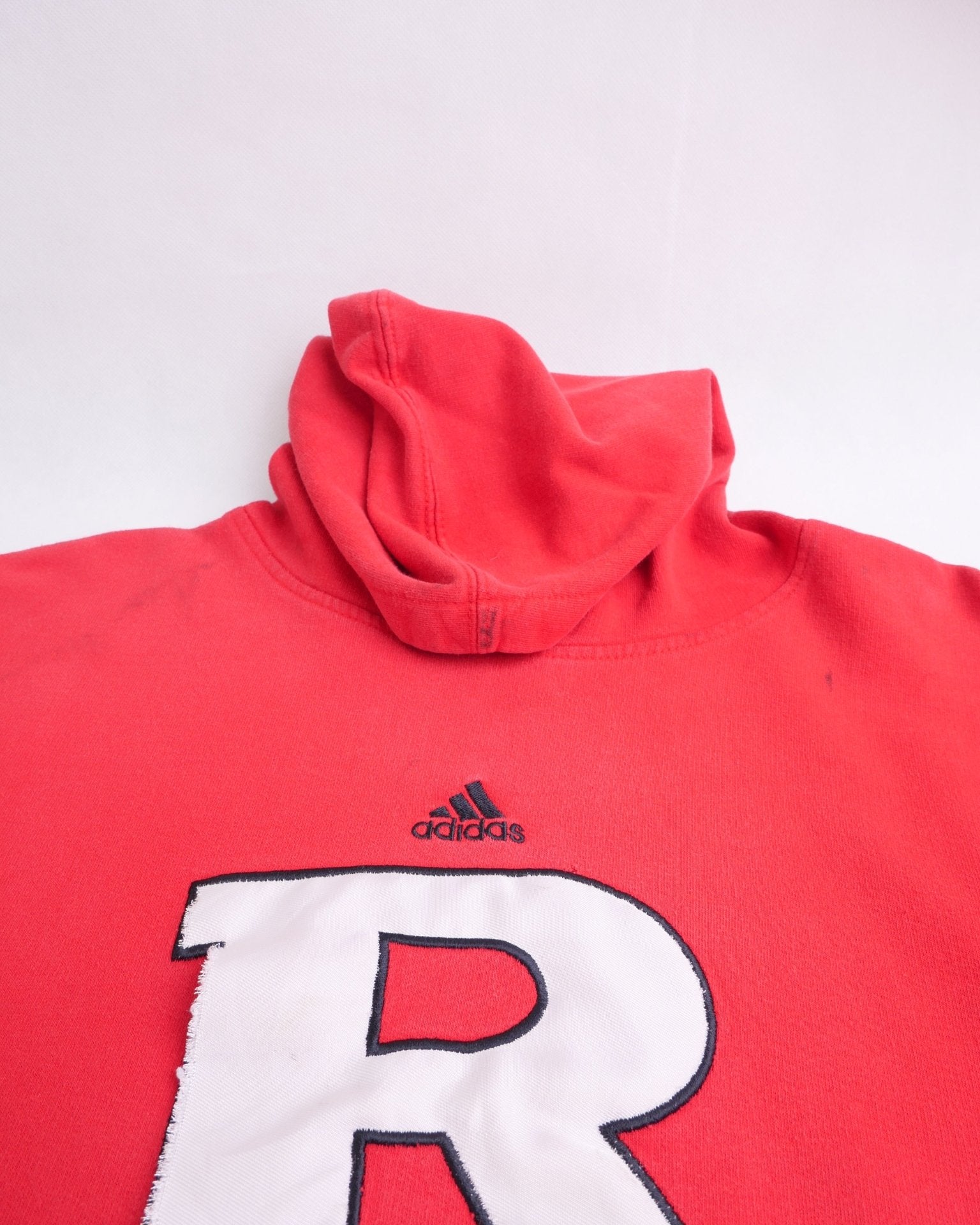 adidas embroidered Logo 'R' red Hoodie - Peeces