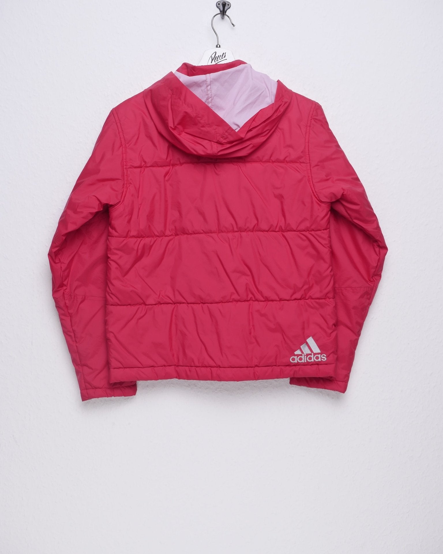 Adidas embroidered Logo red Puffer Jacke - Peeces