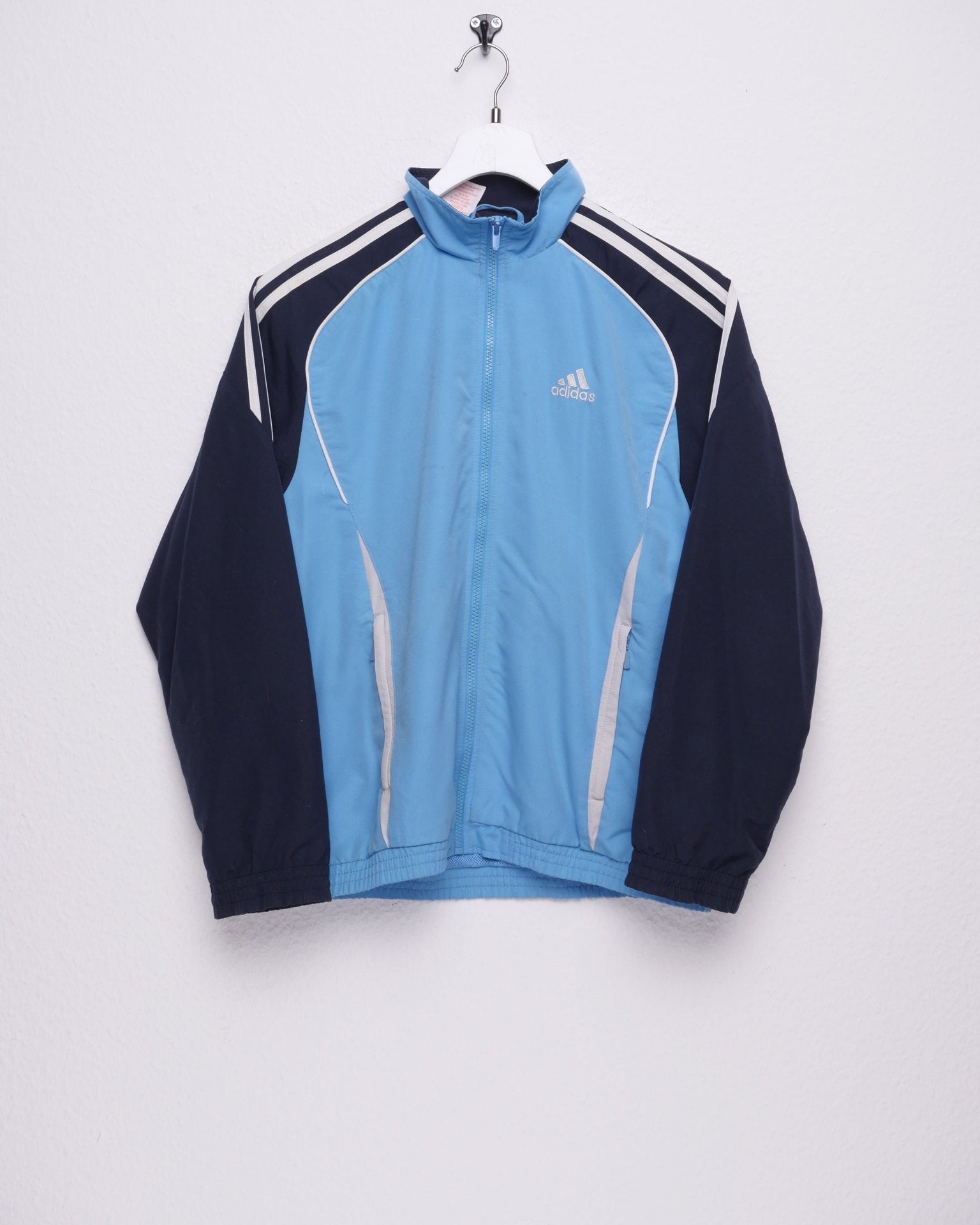 Adidas embroidered logo two toned Track Jacket - Peeces