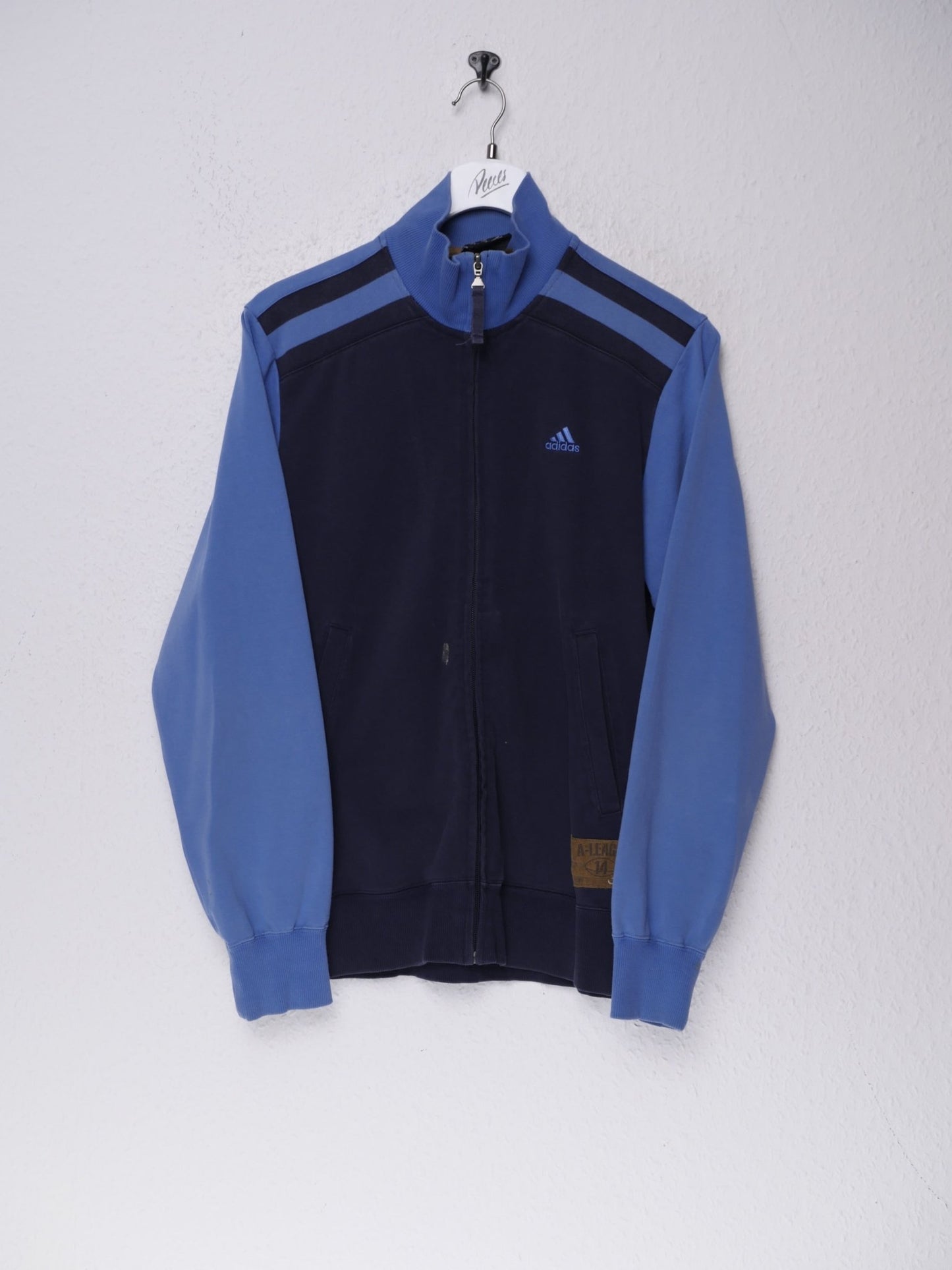 Adidas embroidered Logo two toned Zip Sweater - Peeces