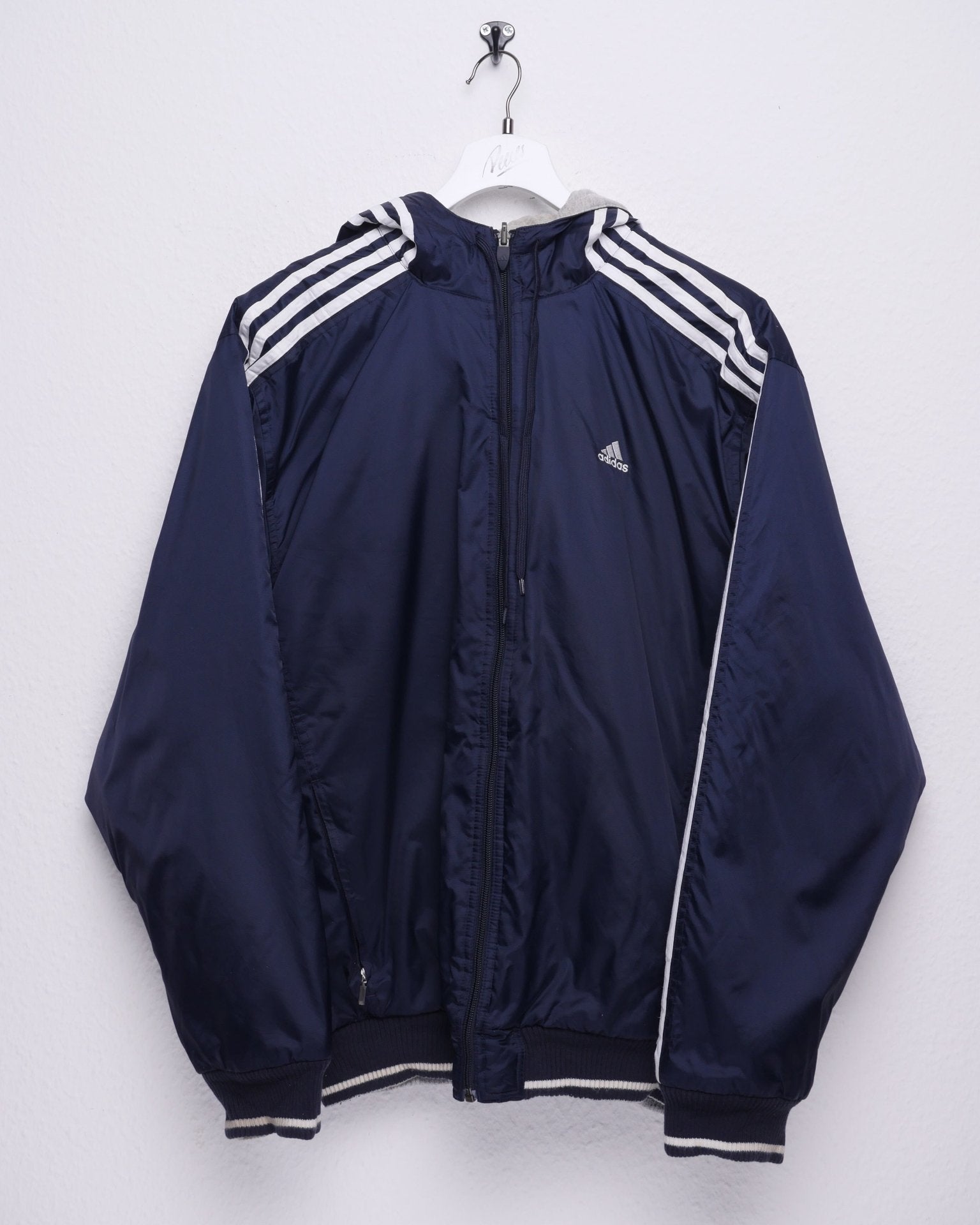 Adidas embroidered Logo Vintage reversible thick Jacket - Peeces