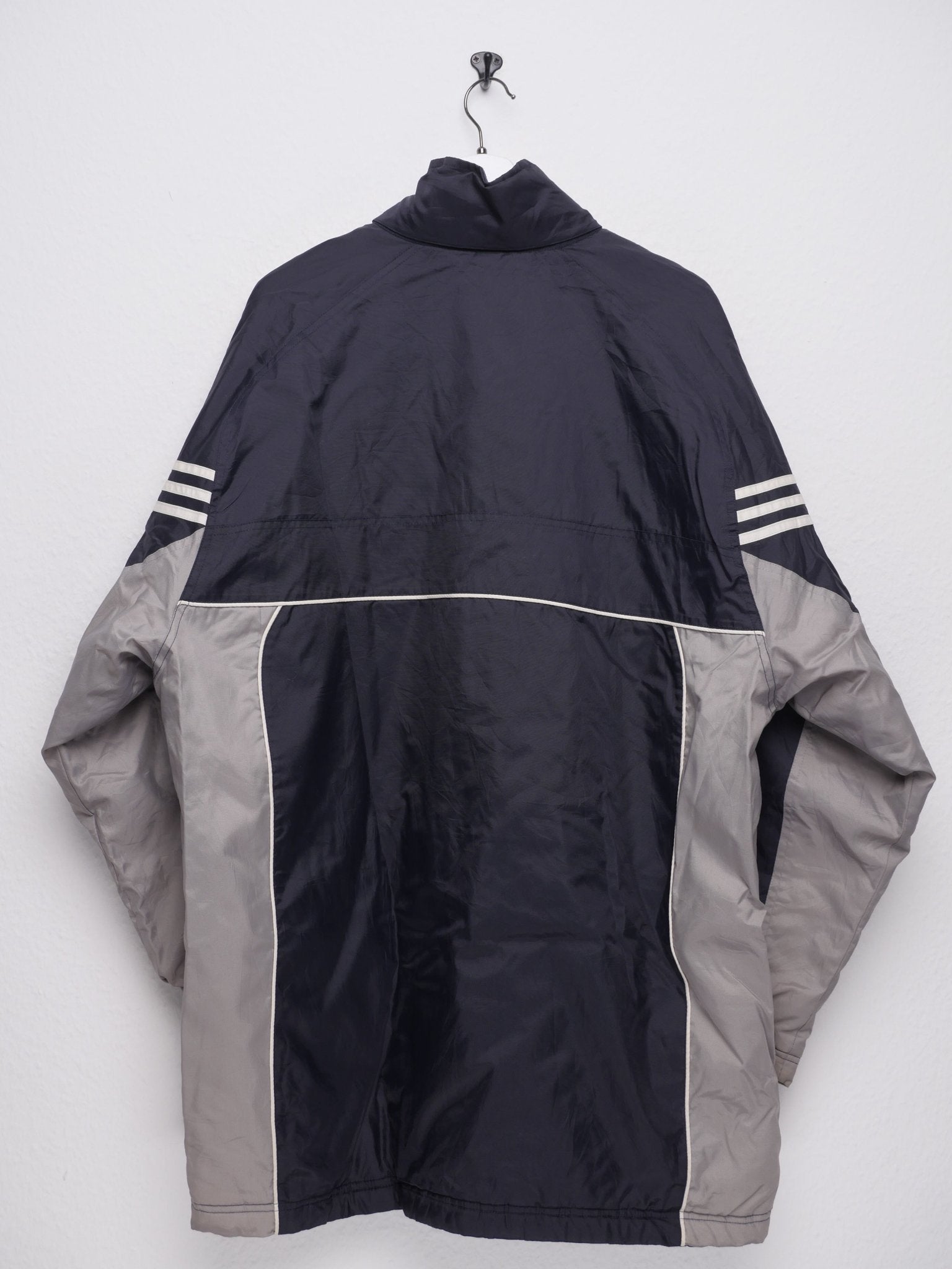 adidas embroidered Logo Vintage two toned heavy Track Jacket - Peeces
