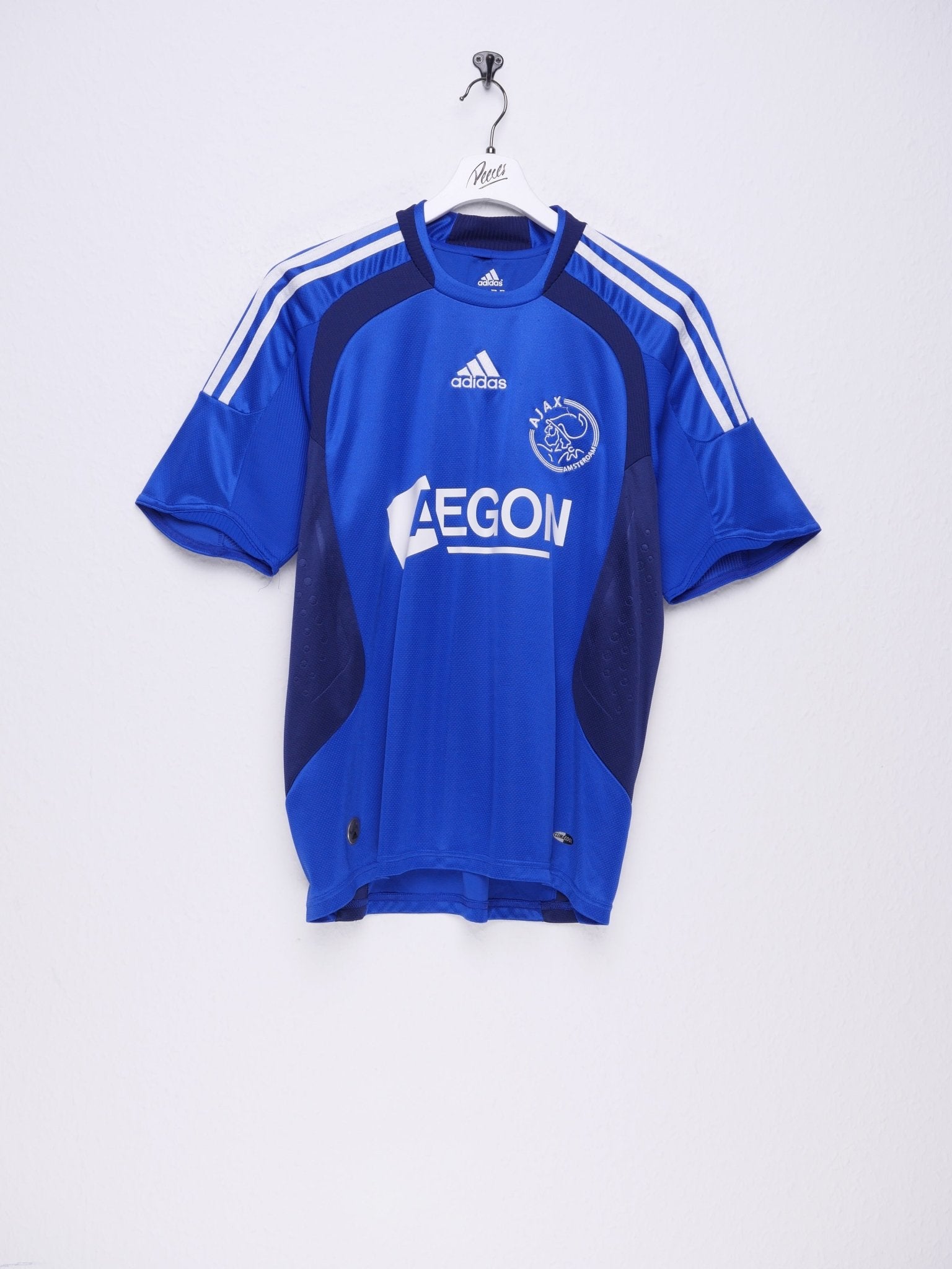 adidas embroidered Middle Logo 'Ajax Amsterdam' Soccr Jersey Shirt - Peeces