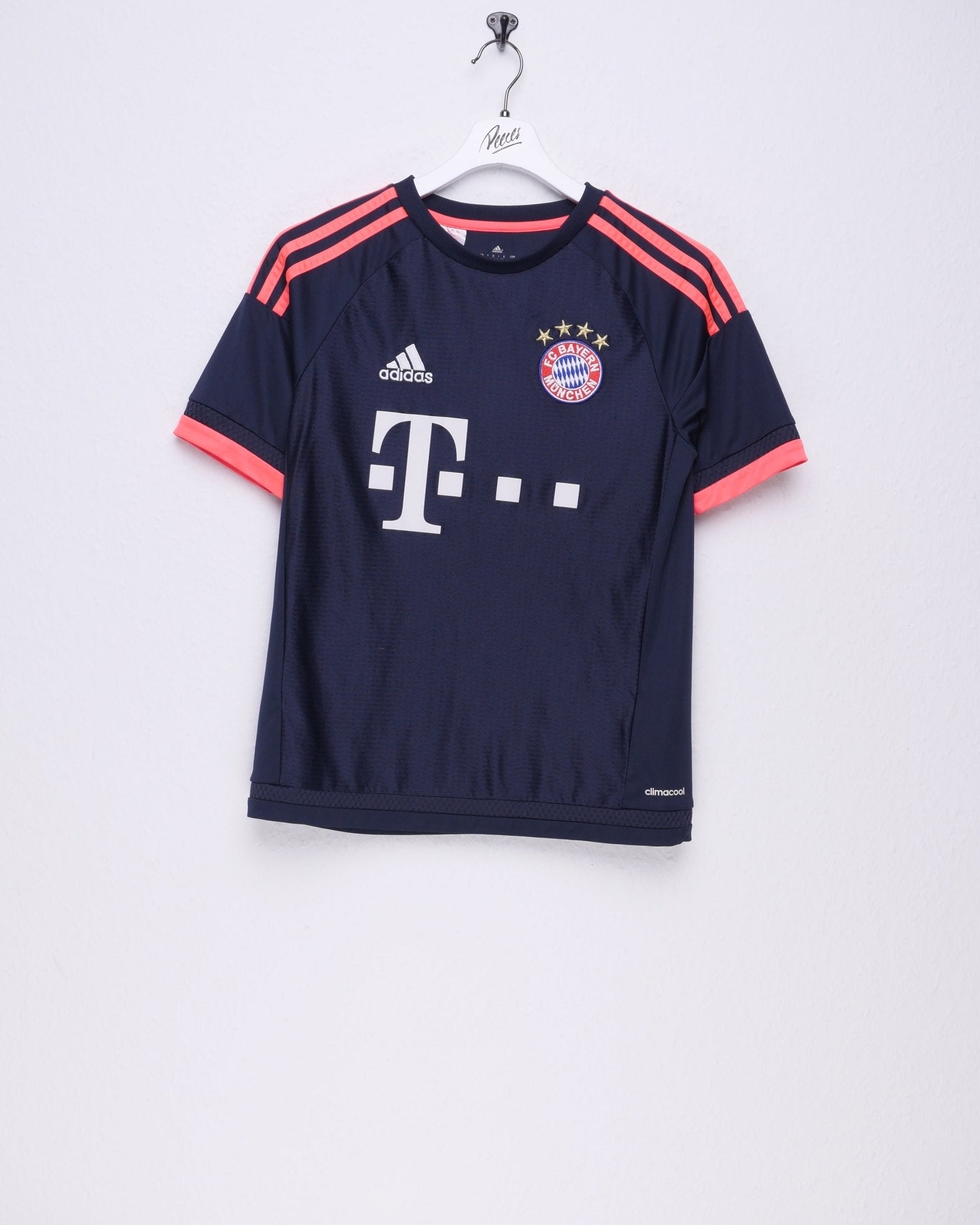 adidas embroidered Middle Logo 'Bayern Munich' Soccer Jersey Shirt - Peeces