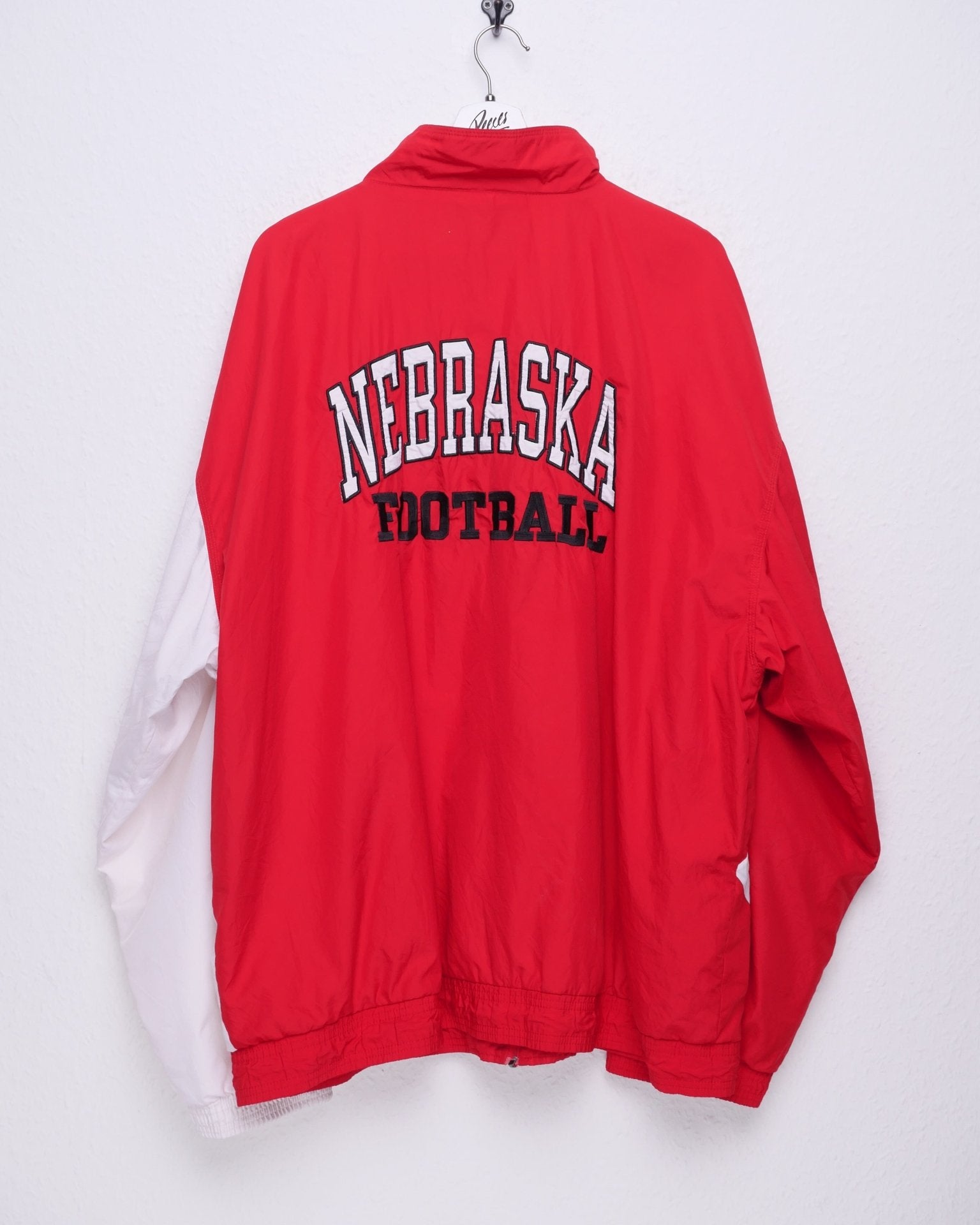 Adidas embroidered Nebraska Football Logo 1990 Vintage Track Jacke - Peeces