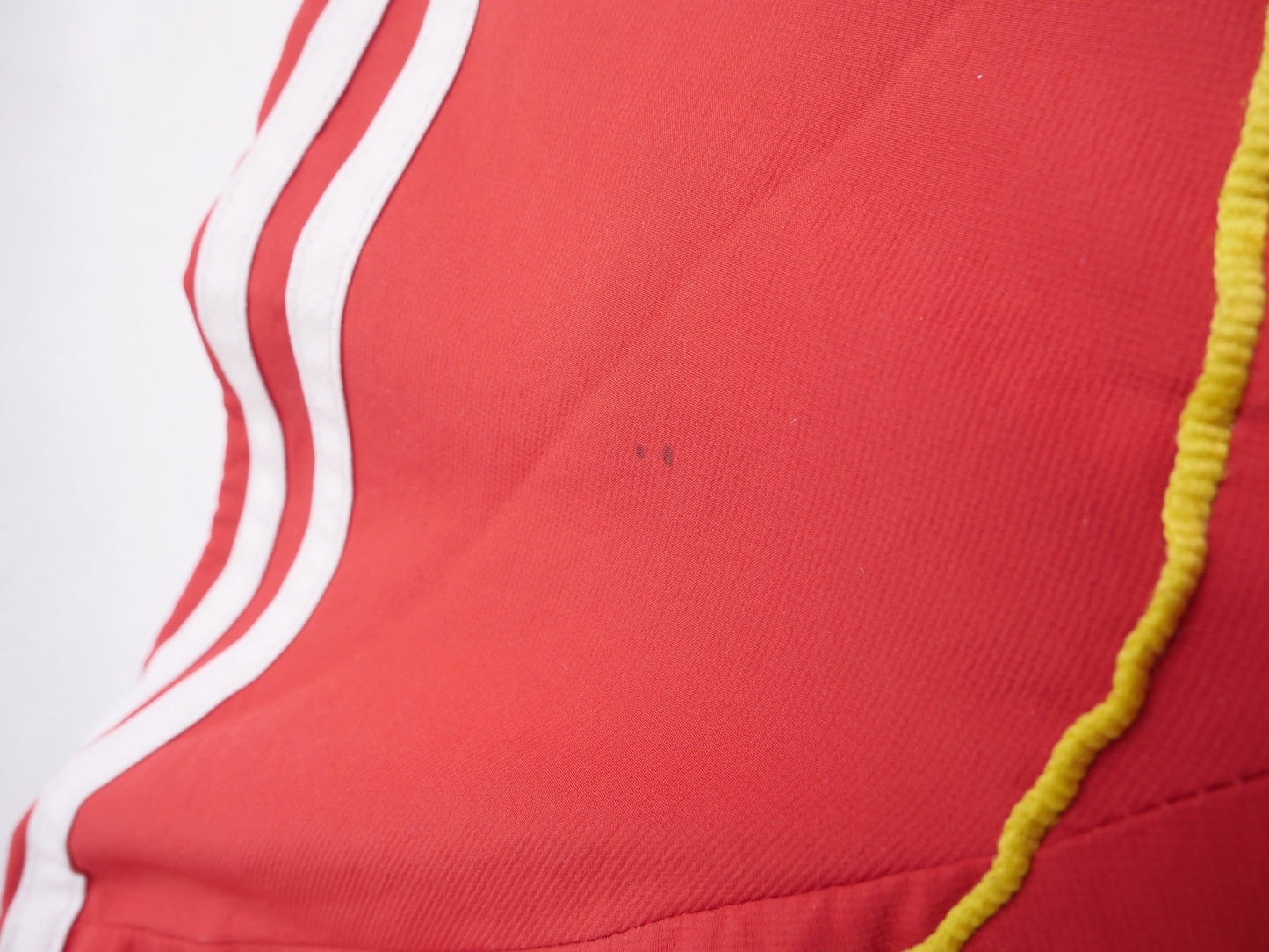 Adidas Munster Rugby printed Logo red Half Zip Windbreaker - Peeces