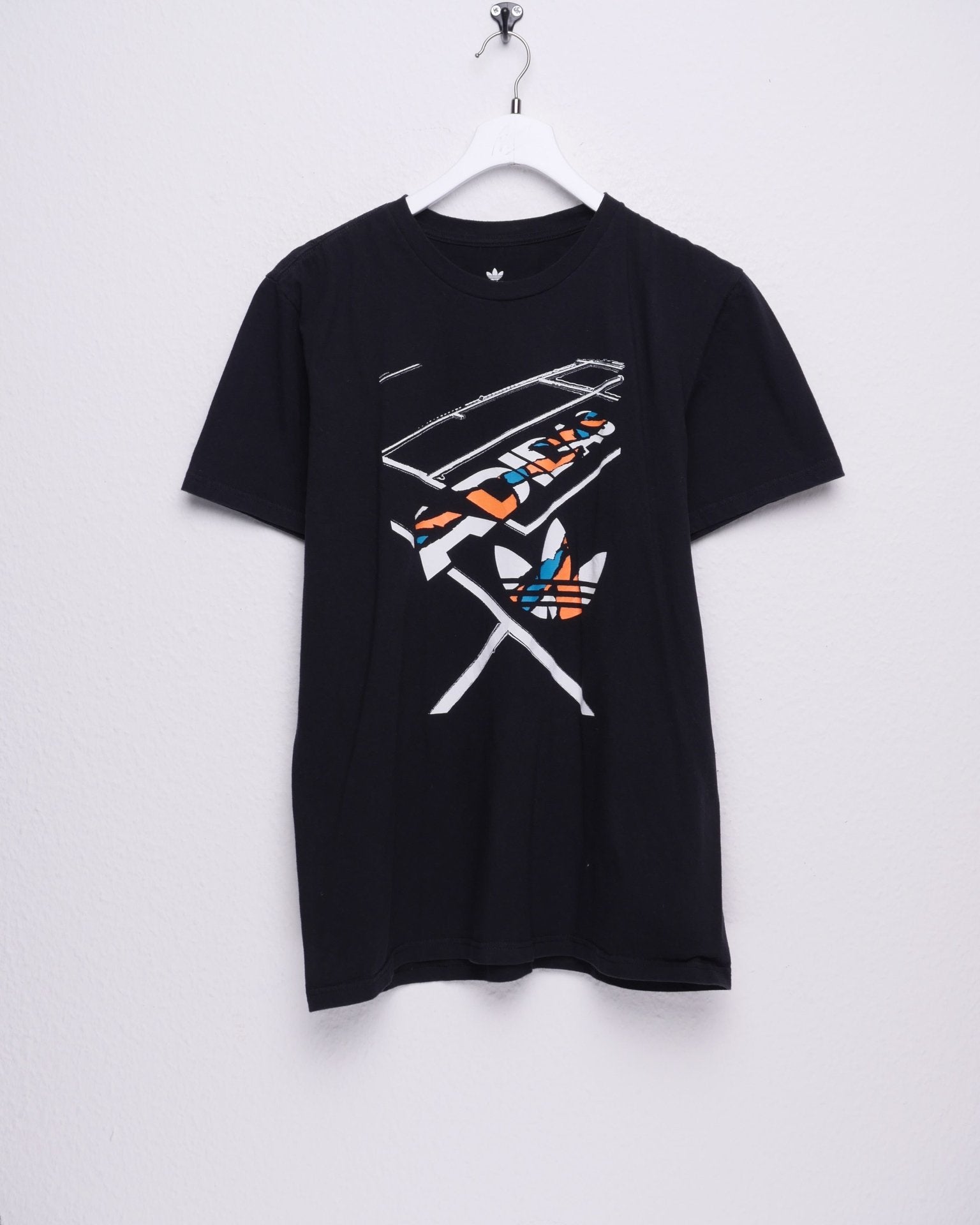 Adidas printed abstract Logo black Shirt - Peeces
