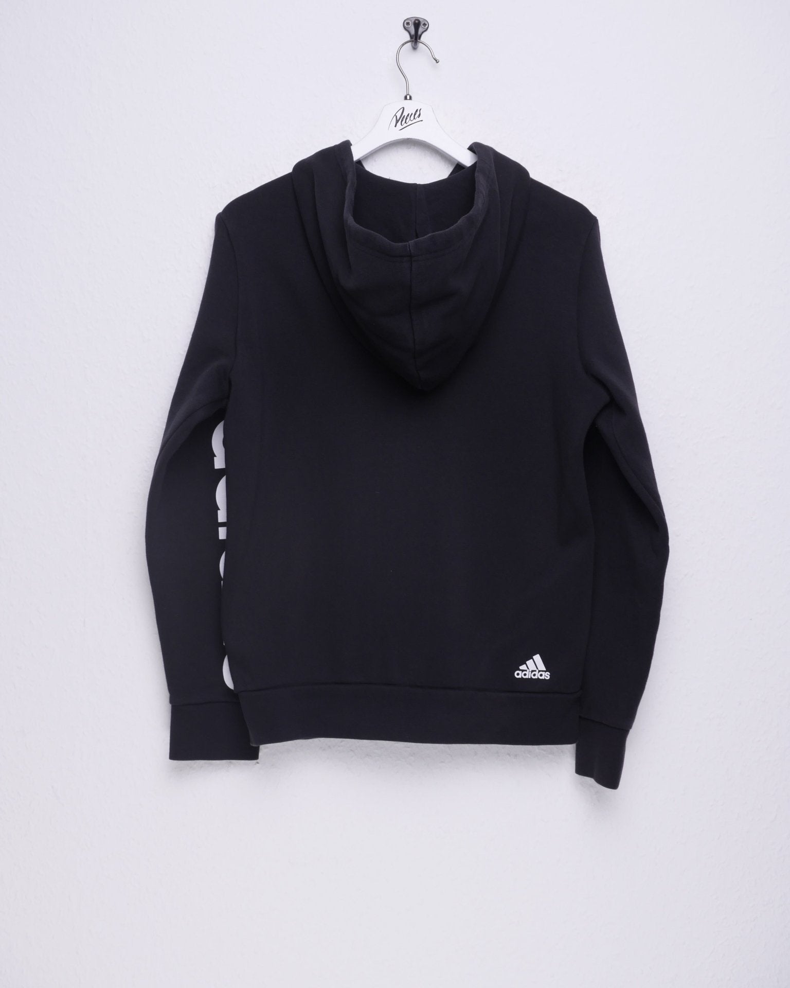 Adidas printed Logo black Full Zip Hoodie - Peeces