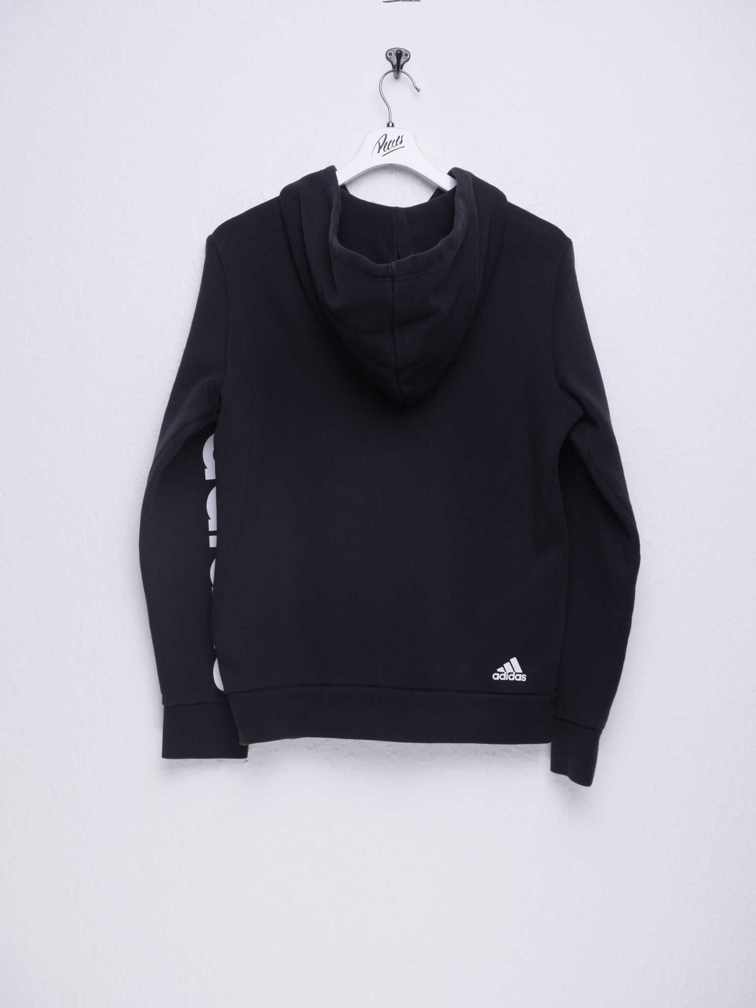 Adidas printed Logo black Full Zip Hoodie - Peeces