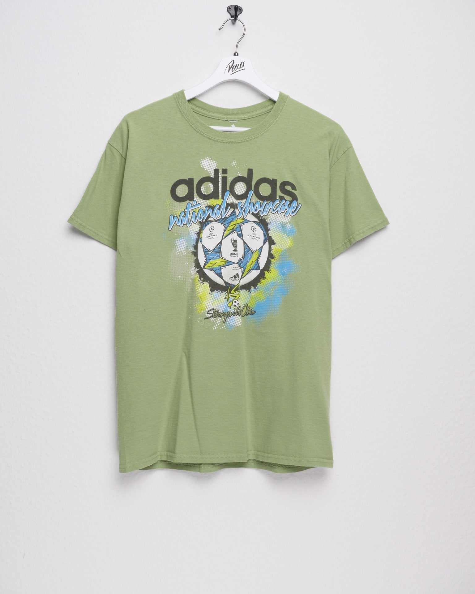 adidas printed Logo green Shirt - Peeces