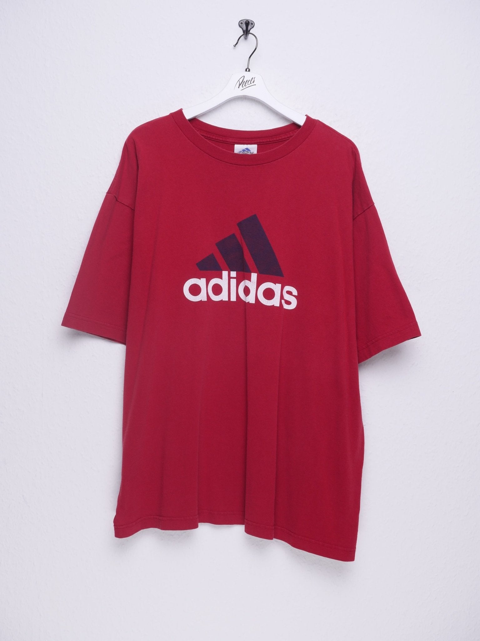 adidas printed Logo red Shirt - Peeces