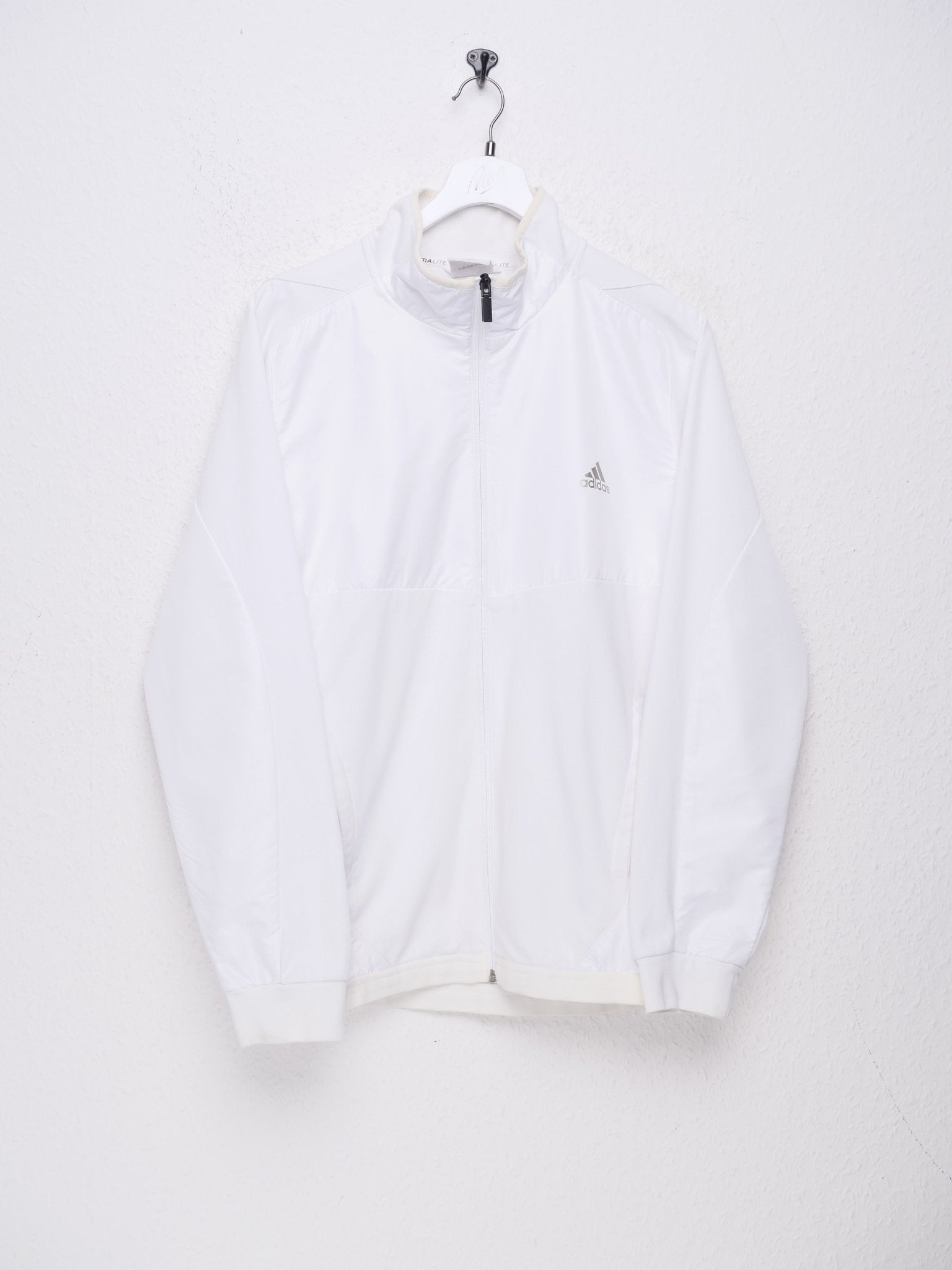 Adidas printed Logo white Track Jacket - Peeces