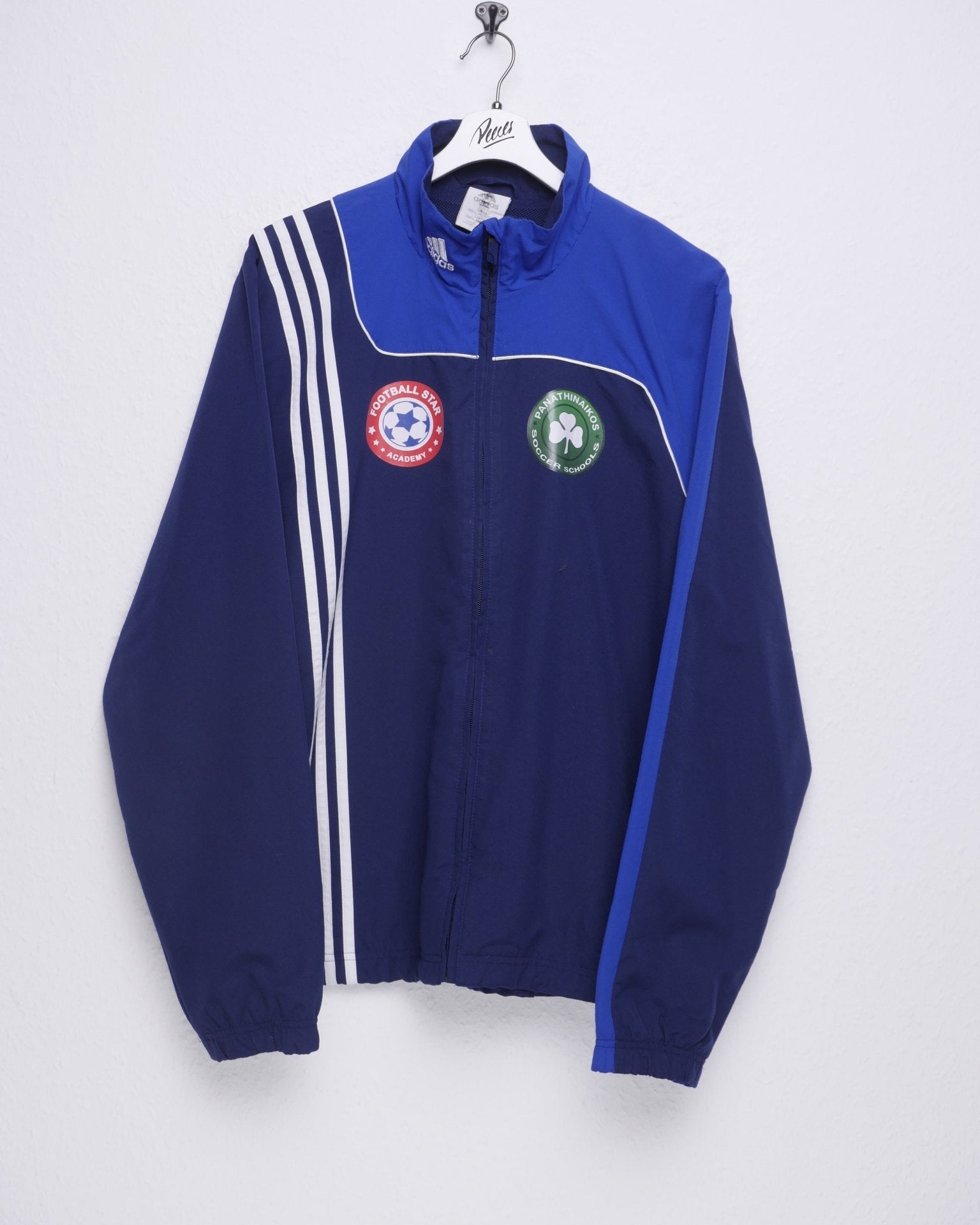 Adidas Soccer embroidered Logo blue Track Jacke - Peeces