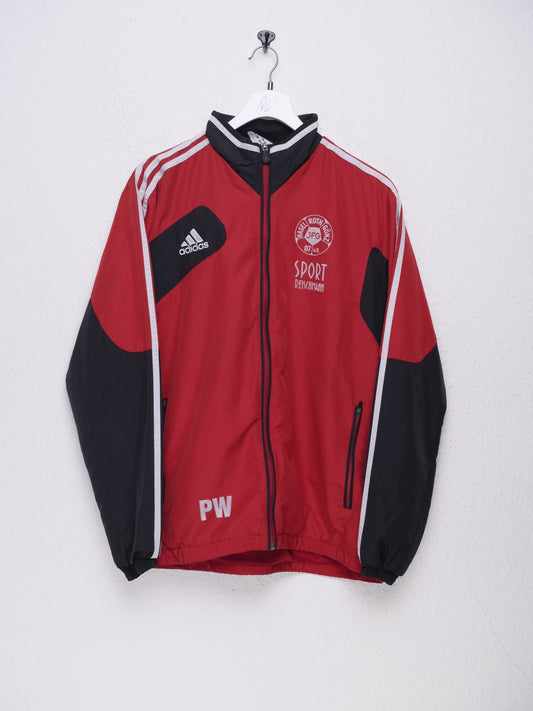 Adidas 'Sport Reischmann' embroidered Logo red Track Jacket - Peeces