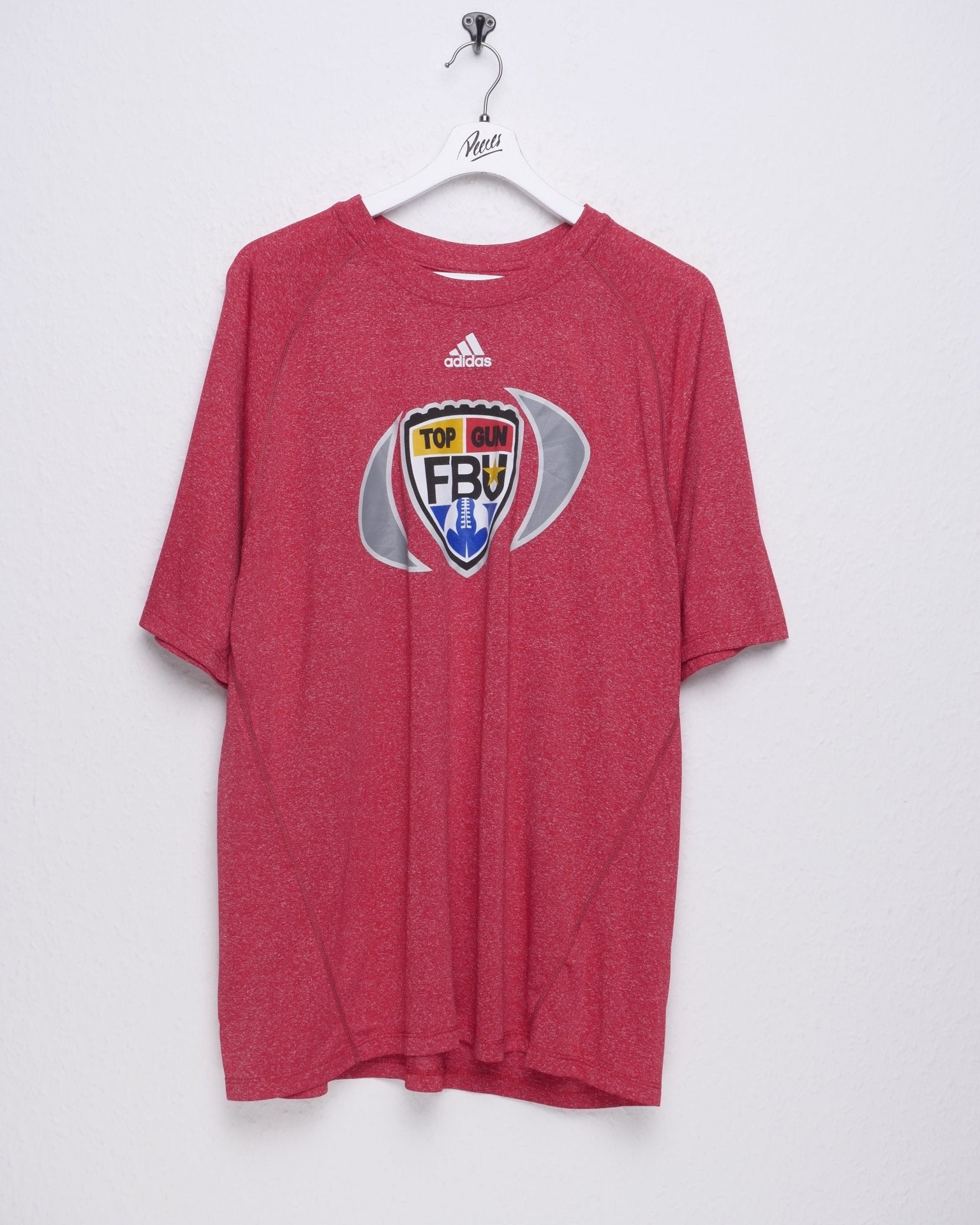 Adidas Top Gun FBU Football printed Middle Logo red Jersey Shirt - Peeces