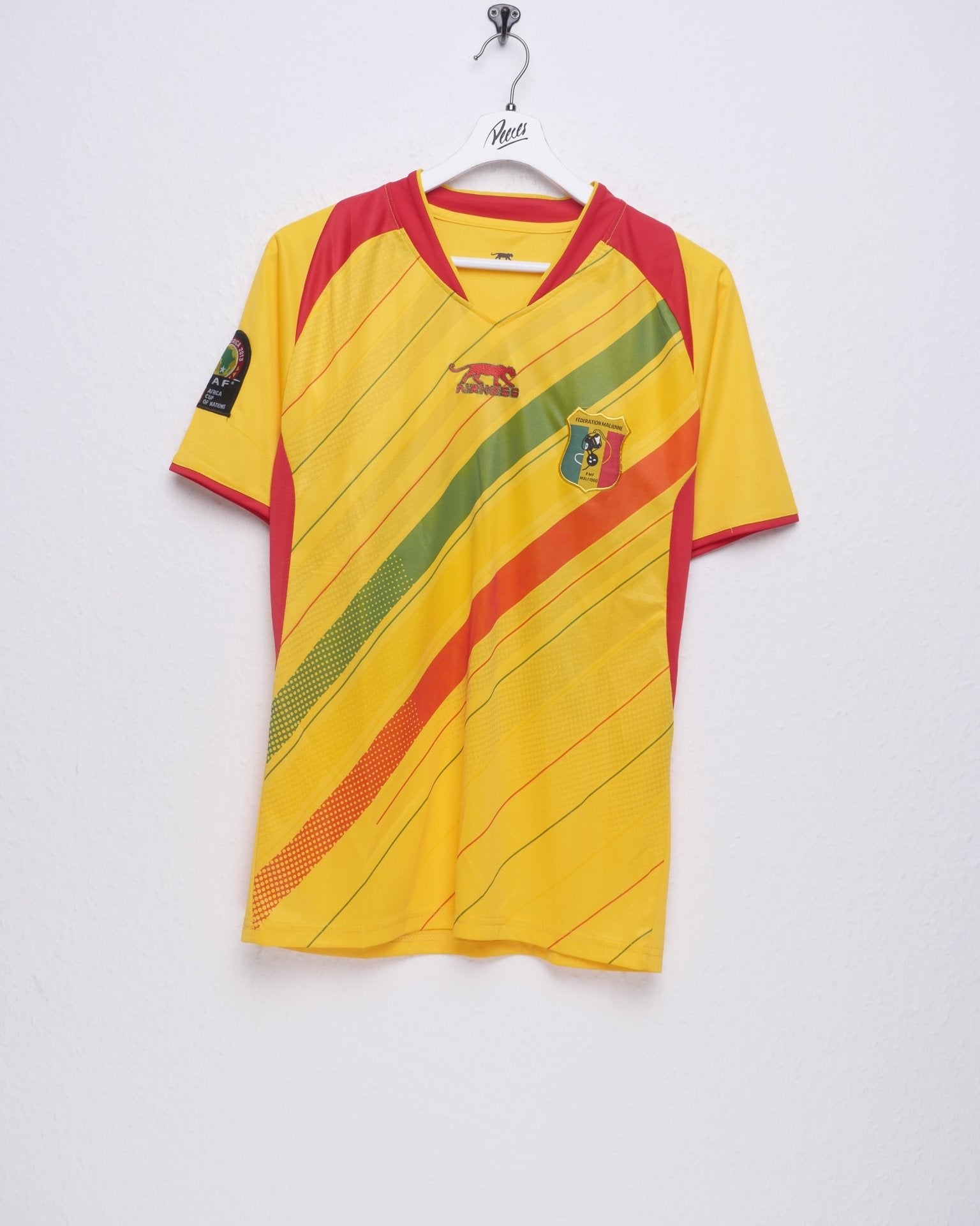 Airness Africa Cup of Nations 2013 Federation Malienne Gio embroidered Logo Soccer Jersey Shirt - Peeces