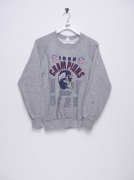 Anvil NFL Champions 1986 Giants printed Graphic grey Sweater - Peeces