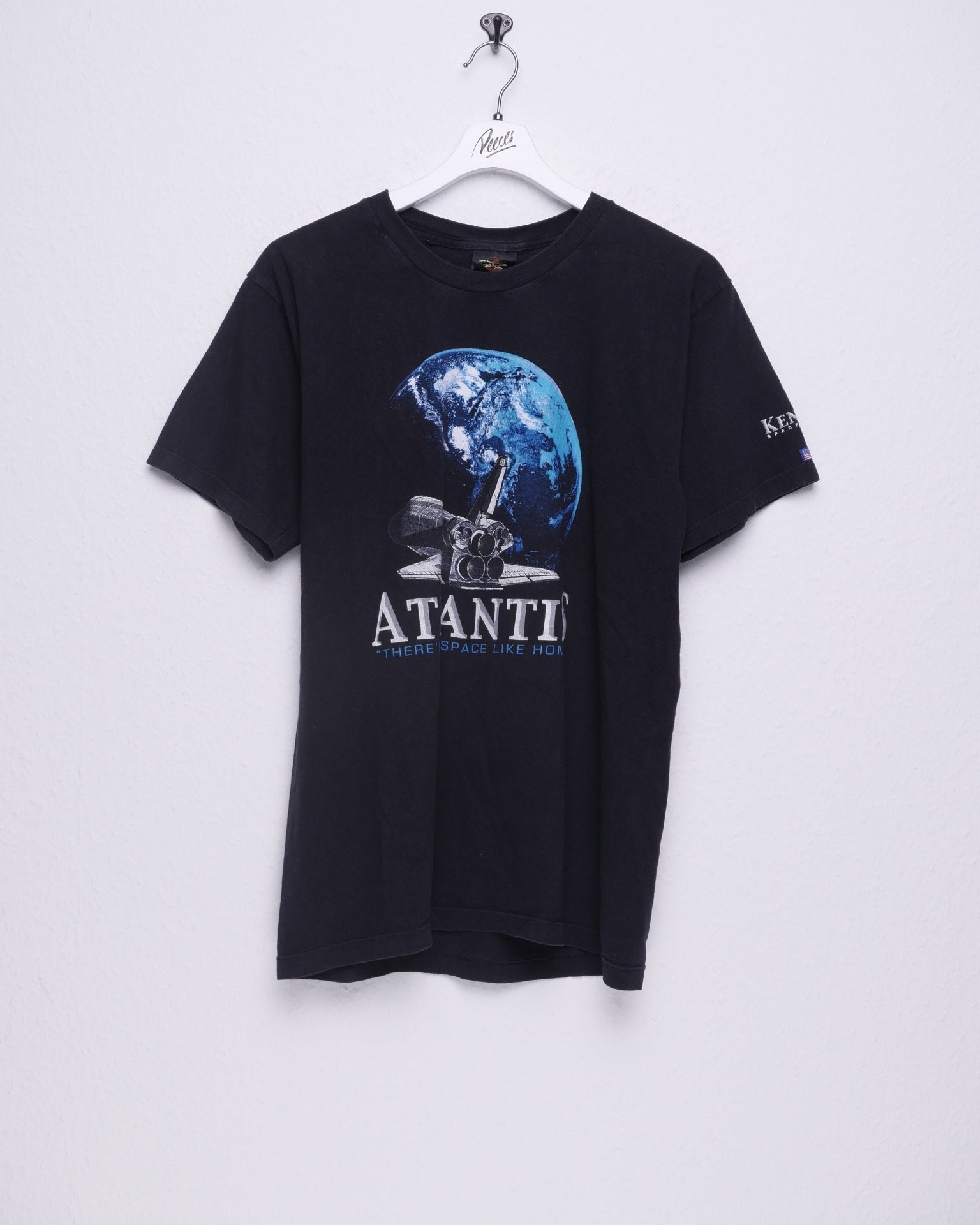 Atlantis printed Graphic black Shirt - Peeces
