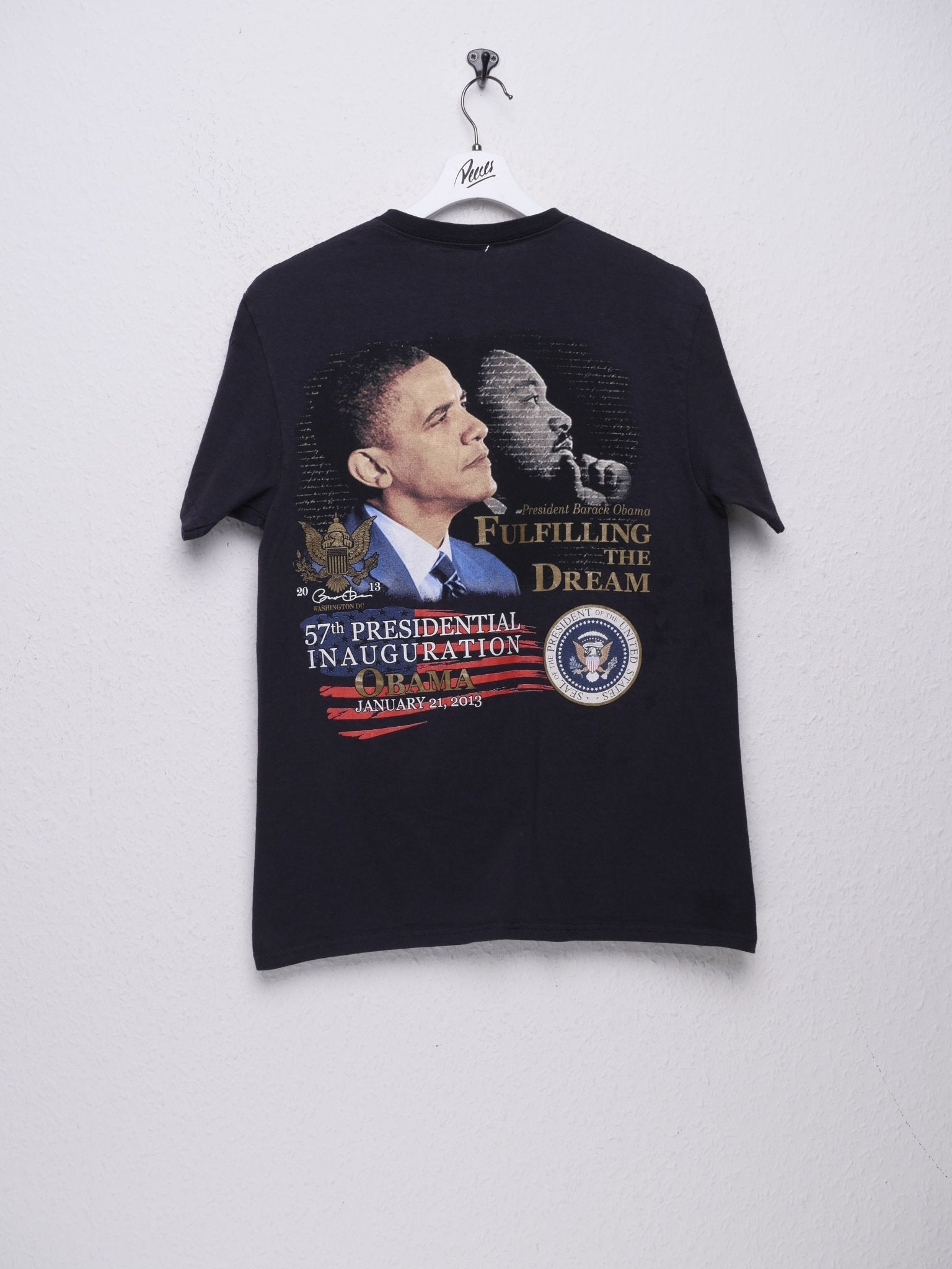 Barack Obama 2013 printed black Shirt - Peeces