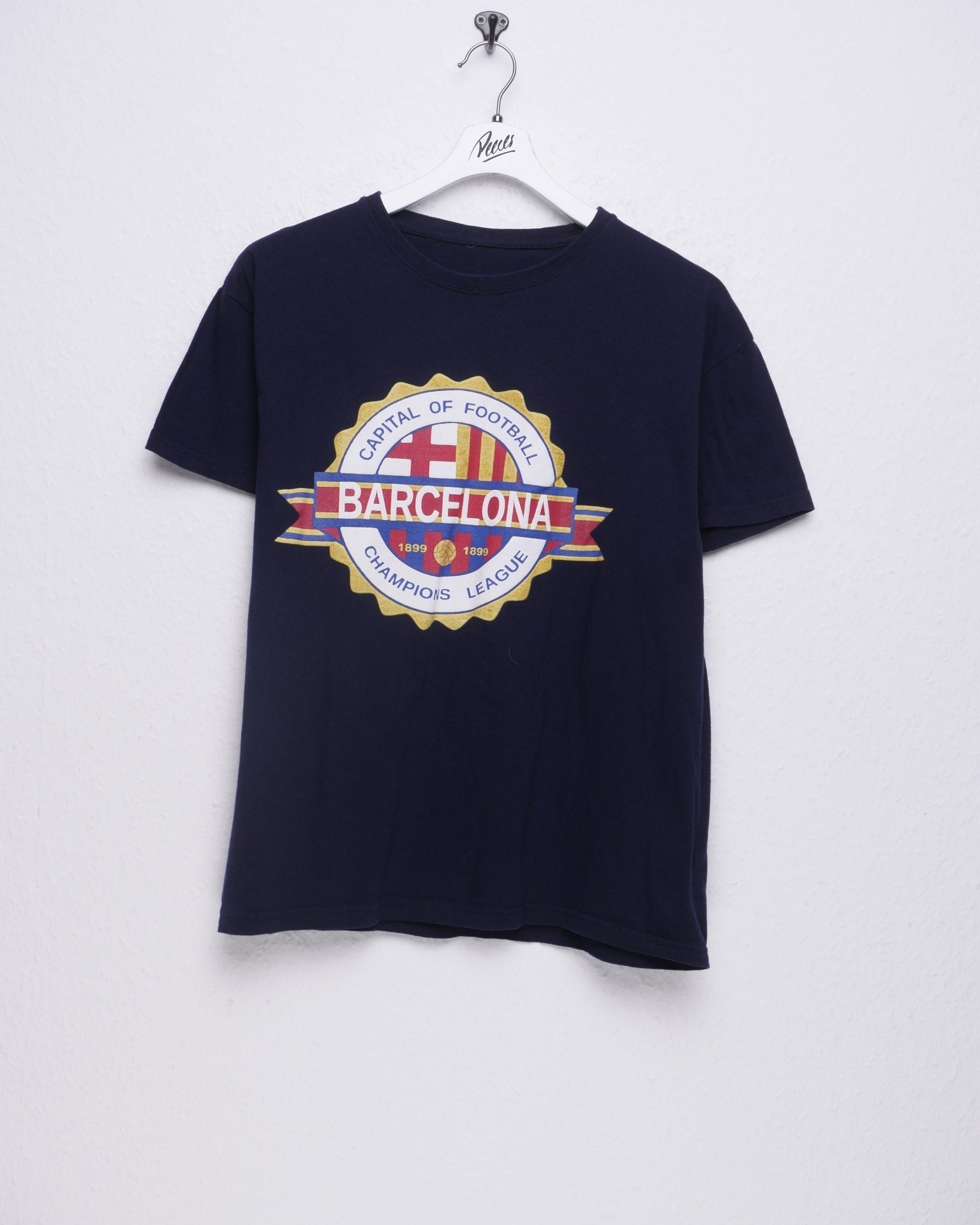 Barcelona printed Logo Vintage Shirt - Peeces