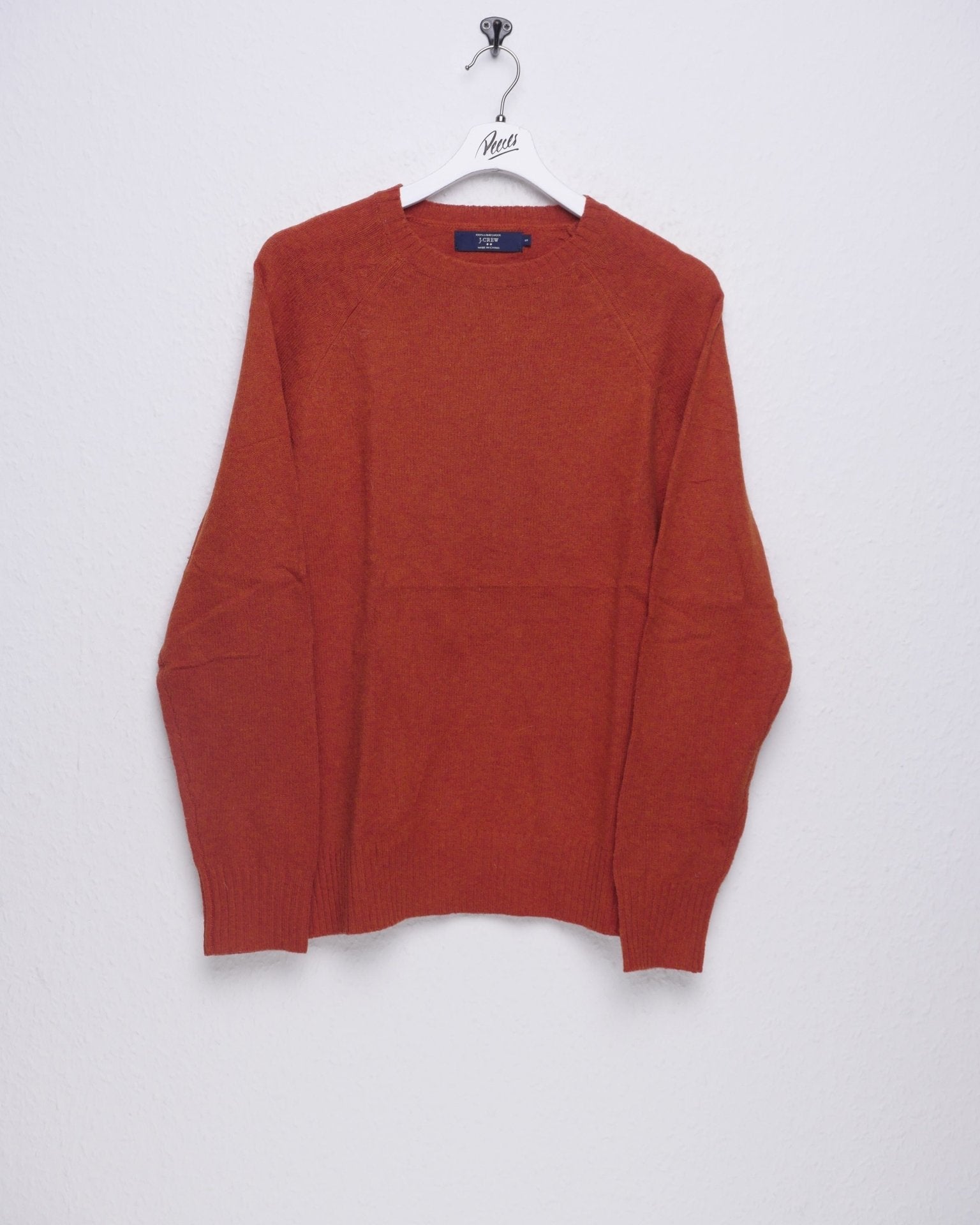 basic orange knit Sweater - Peeces