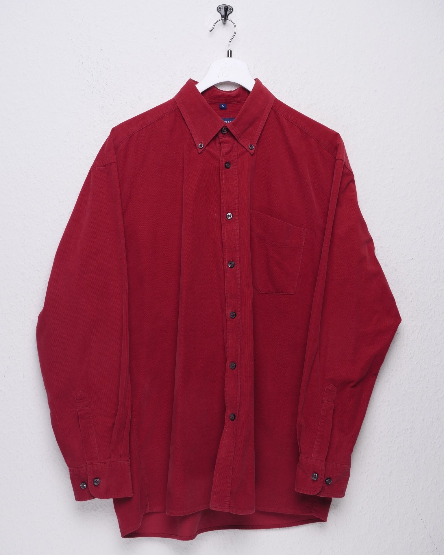 Basic red L/S Buton Down - Peeces