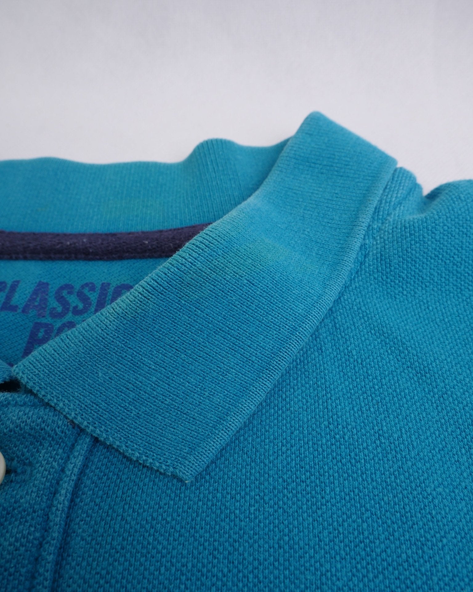 basic turquoise S/S Polo Shirt - Peeces