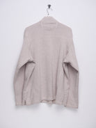 beige basic Half Zip Sweater - Peeces