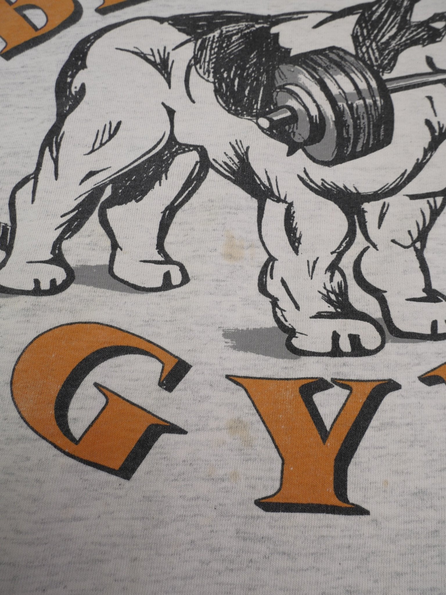 Big Dog Gym printed Logo grey Shirt - Peeces