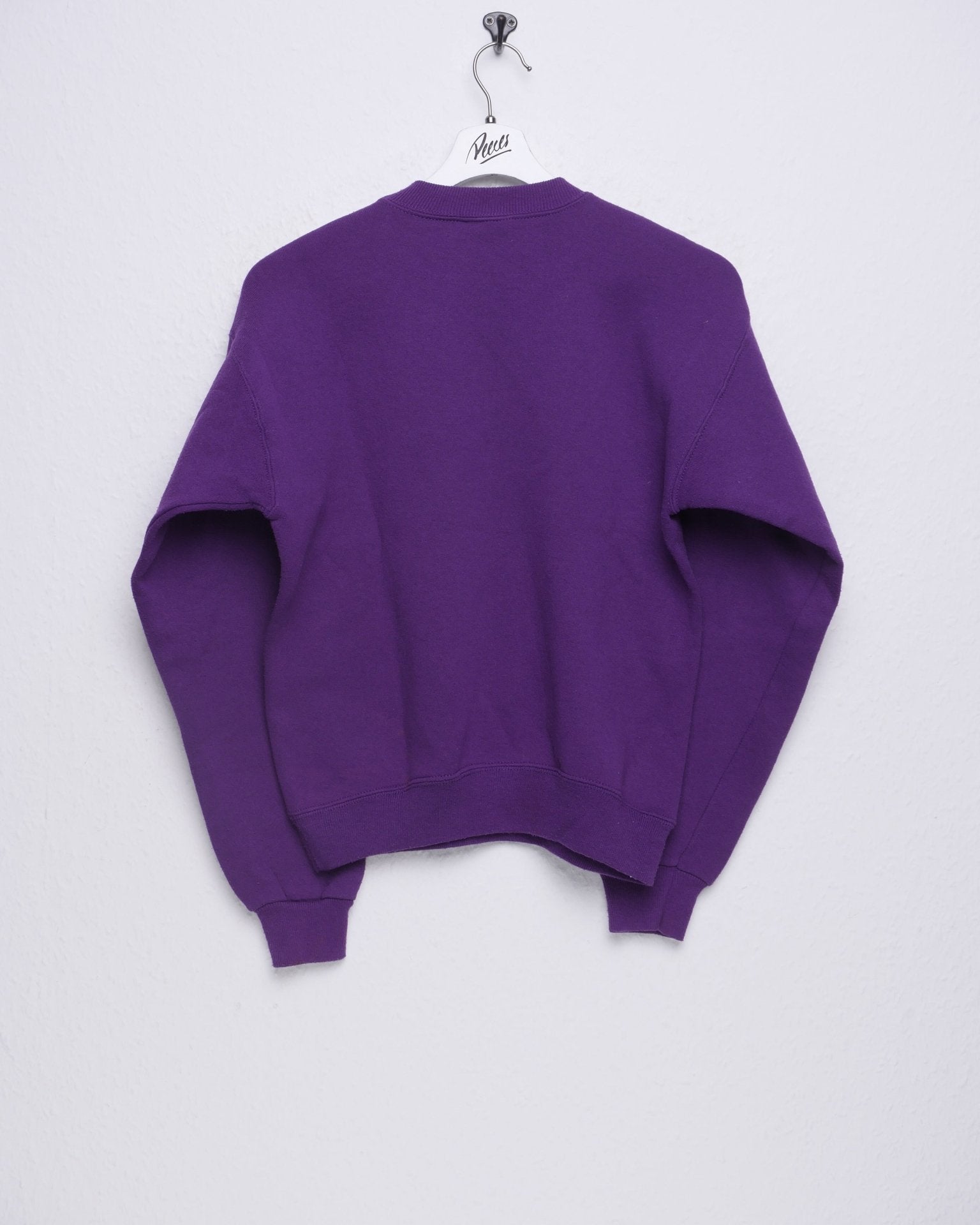 Boston embroidered Spellout purple Sweater - Peeces