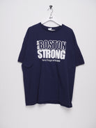 Boston Strong printed navy Shirt - Peeces