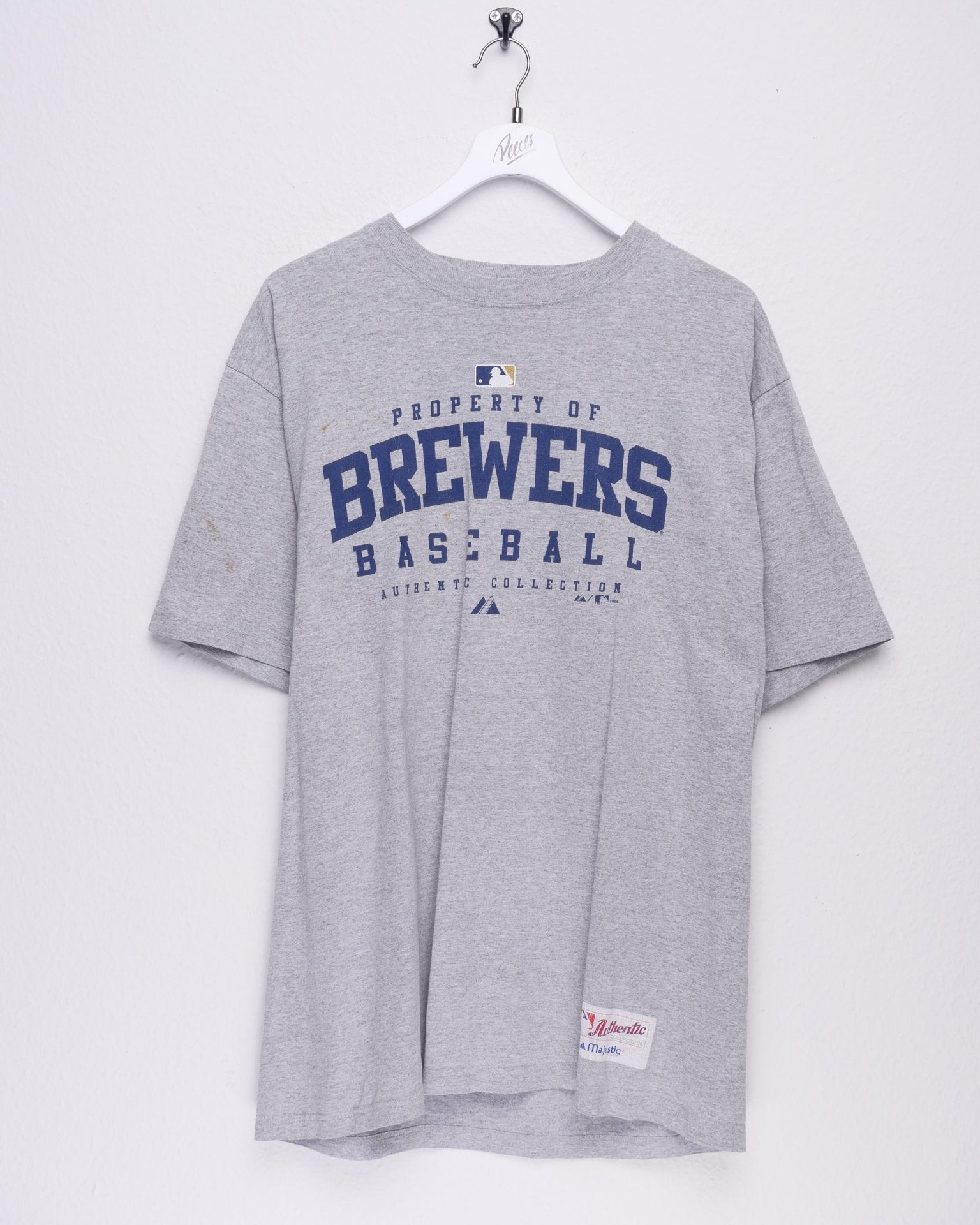 Brewers Baseball printed Graphic grey Shirt - Peeces