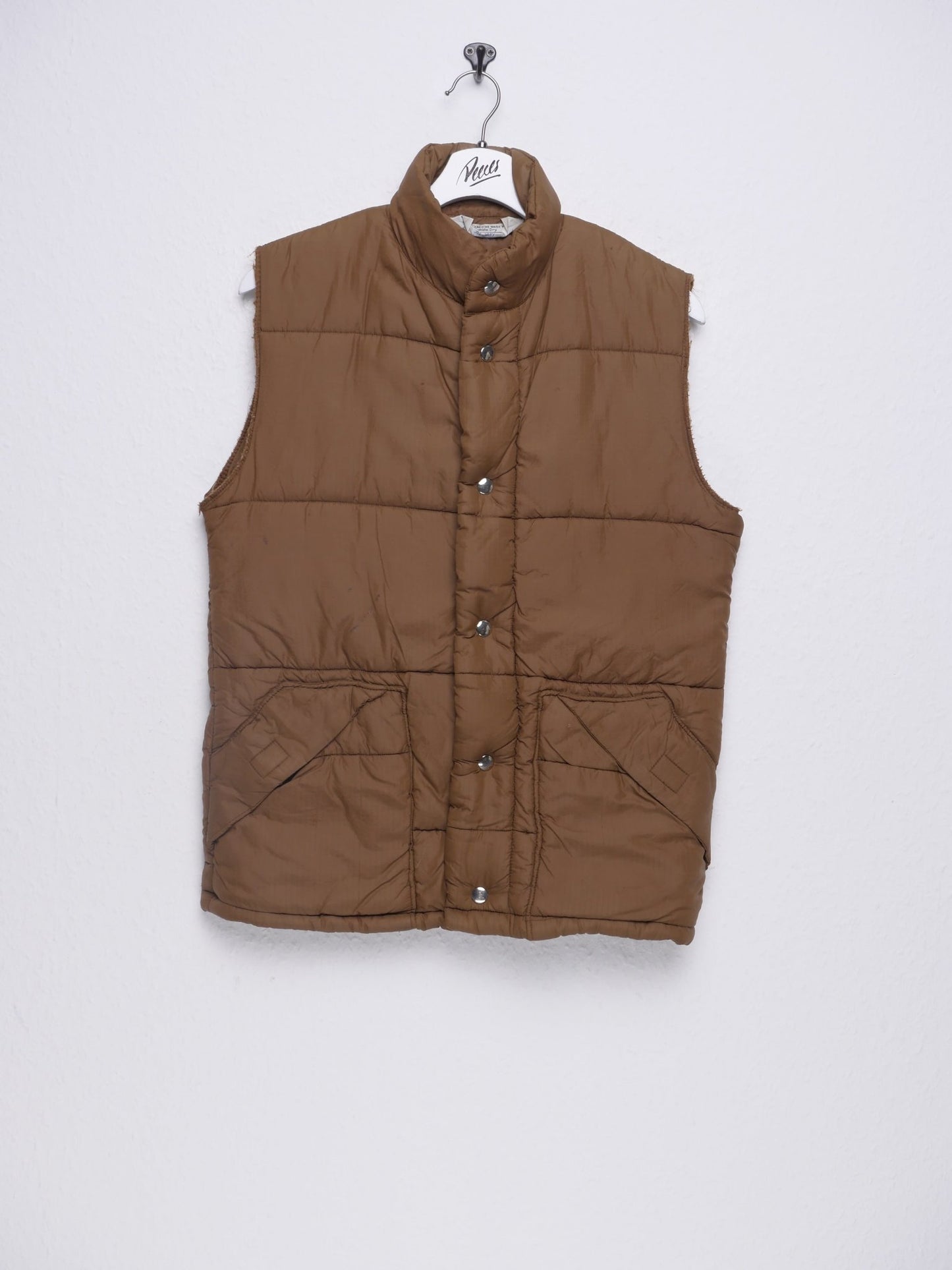 brown basic Vintage vest Jacke - Peeces
