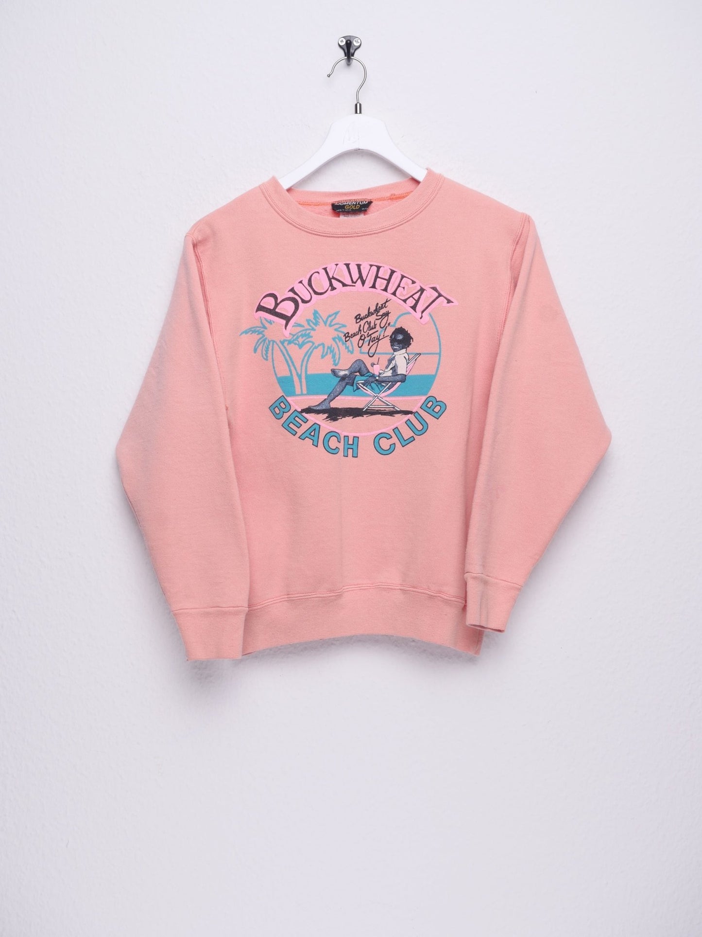 Buckwheat Beach Club printed Logo Vintage Sweater - Peeces