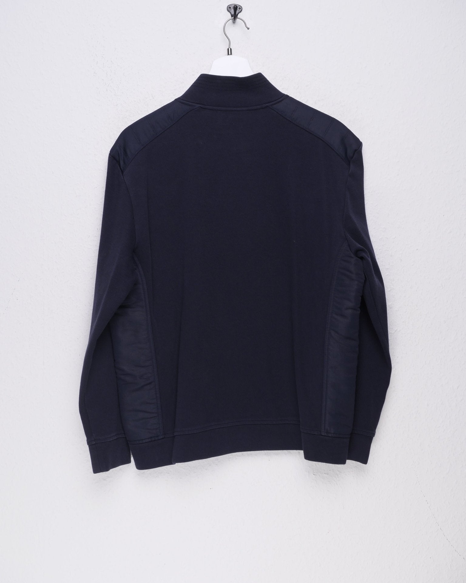 Calvin Klein mirrored Logo dark Zip Sweater - Peeces