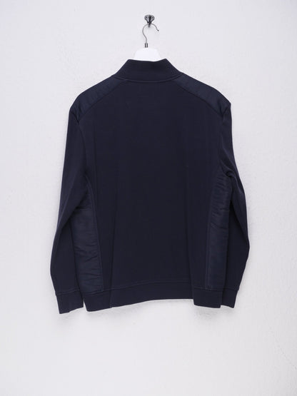 Calvin Klein mirrored Logo dark Zip Sweater - Peeces