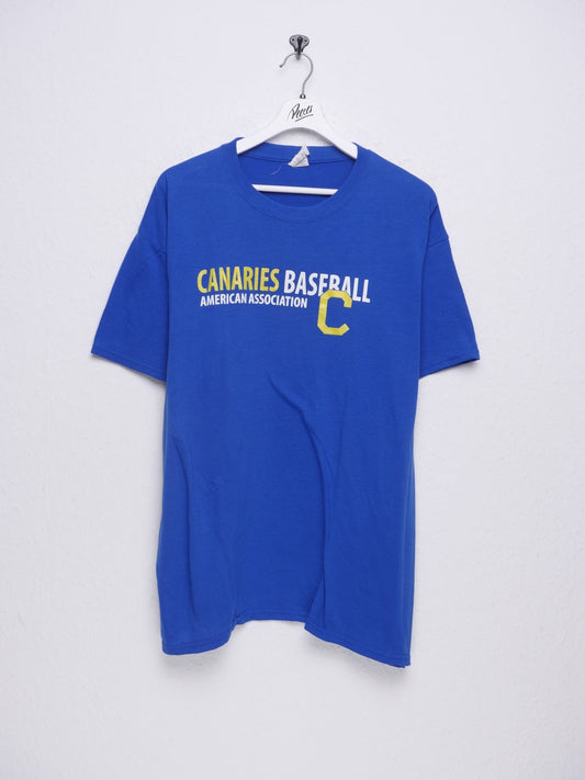 Canaries Baseball printed Spellout Vintage Shirt - Peeces
