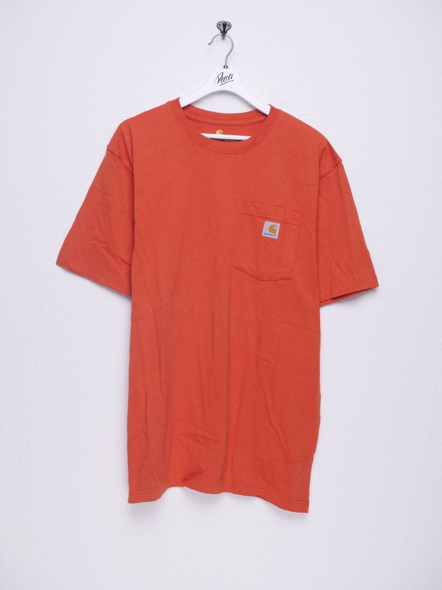Carhartt embroidered Logo orange Shirt - Peeces