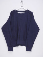 champion embroidered Logo blank navy oversized Sweater - Peeces
