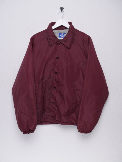 Champion embroidered Logo burgundy College Jacket - Peeces