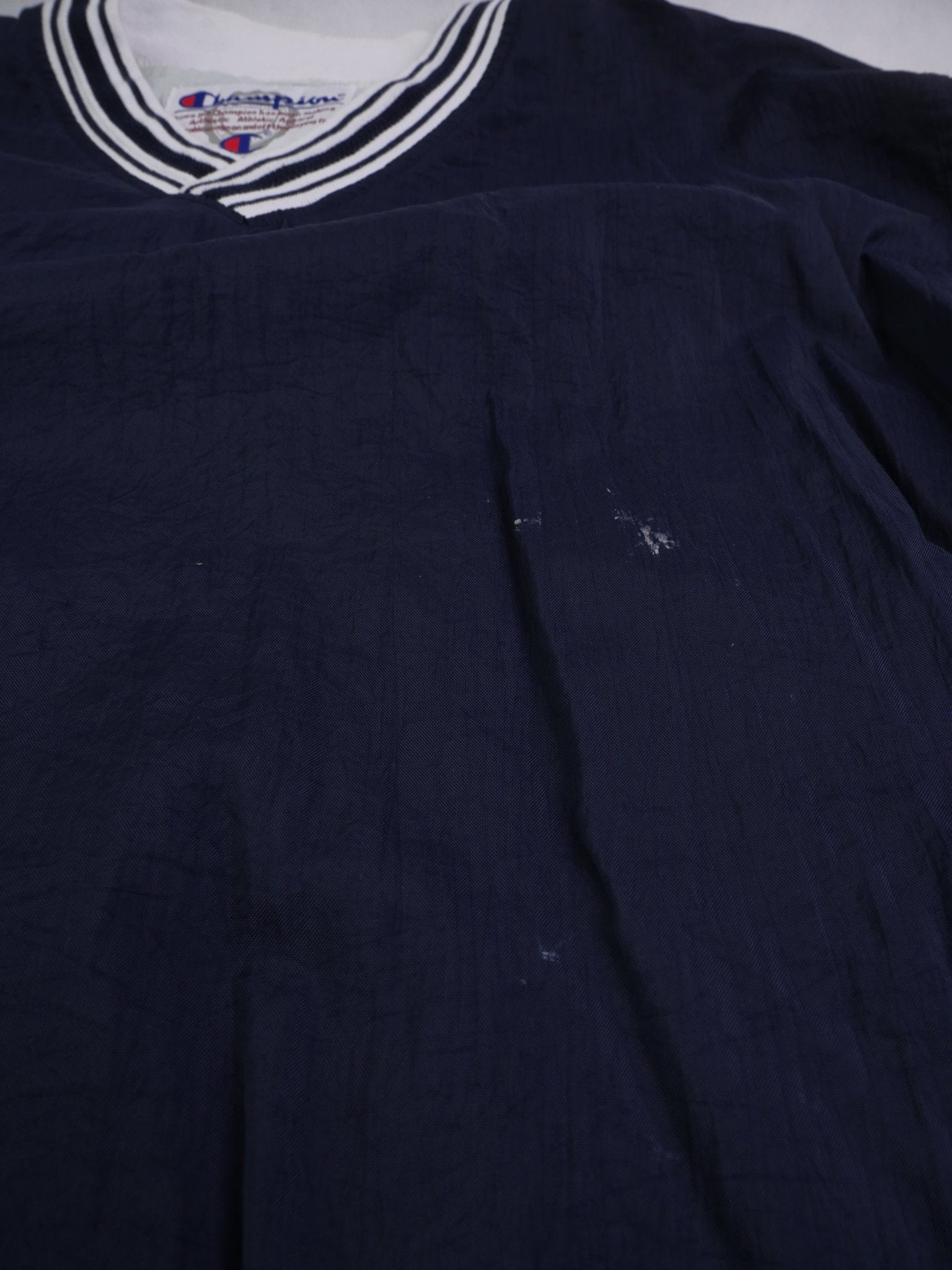 Champion embroidered Logo navy Jersey Sweater - Peeces