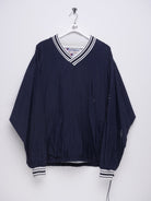 Champion embroidered Logo navy Jersey Sweater - Peeces